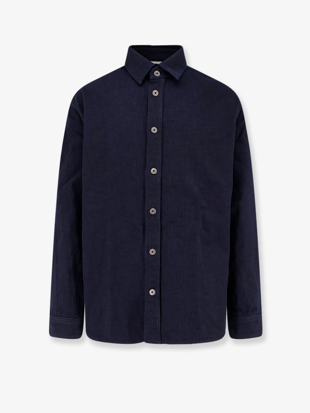 Dior Cotton Shirt With All-Over Dior Oblique Motif