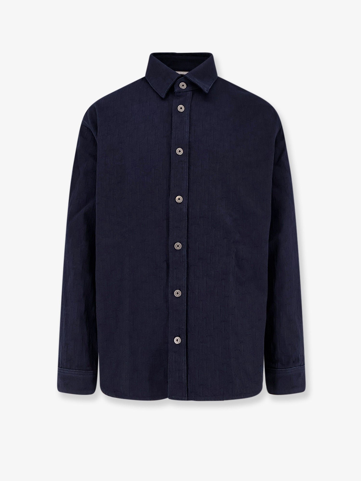 Dior Cotton Shirt With All-Over Dior Oblique Motif