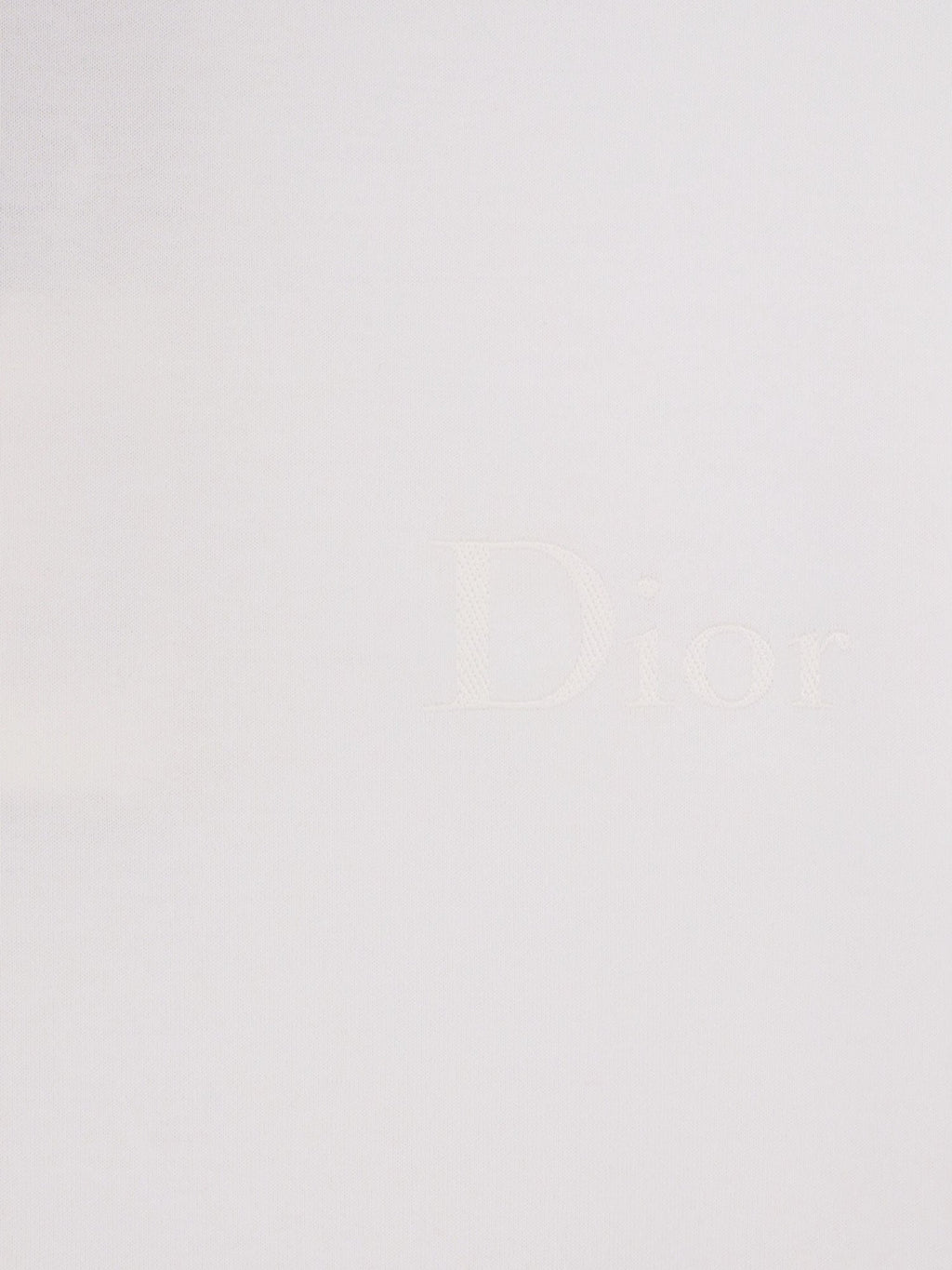 Dior Cotton T-Shirt With Embroidered Logo
