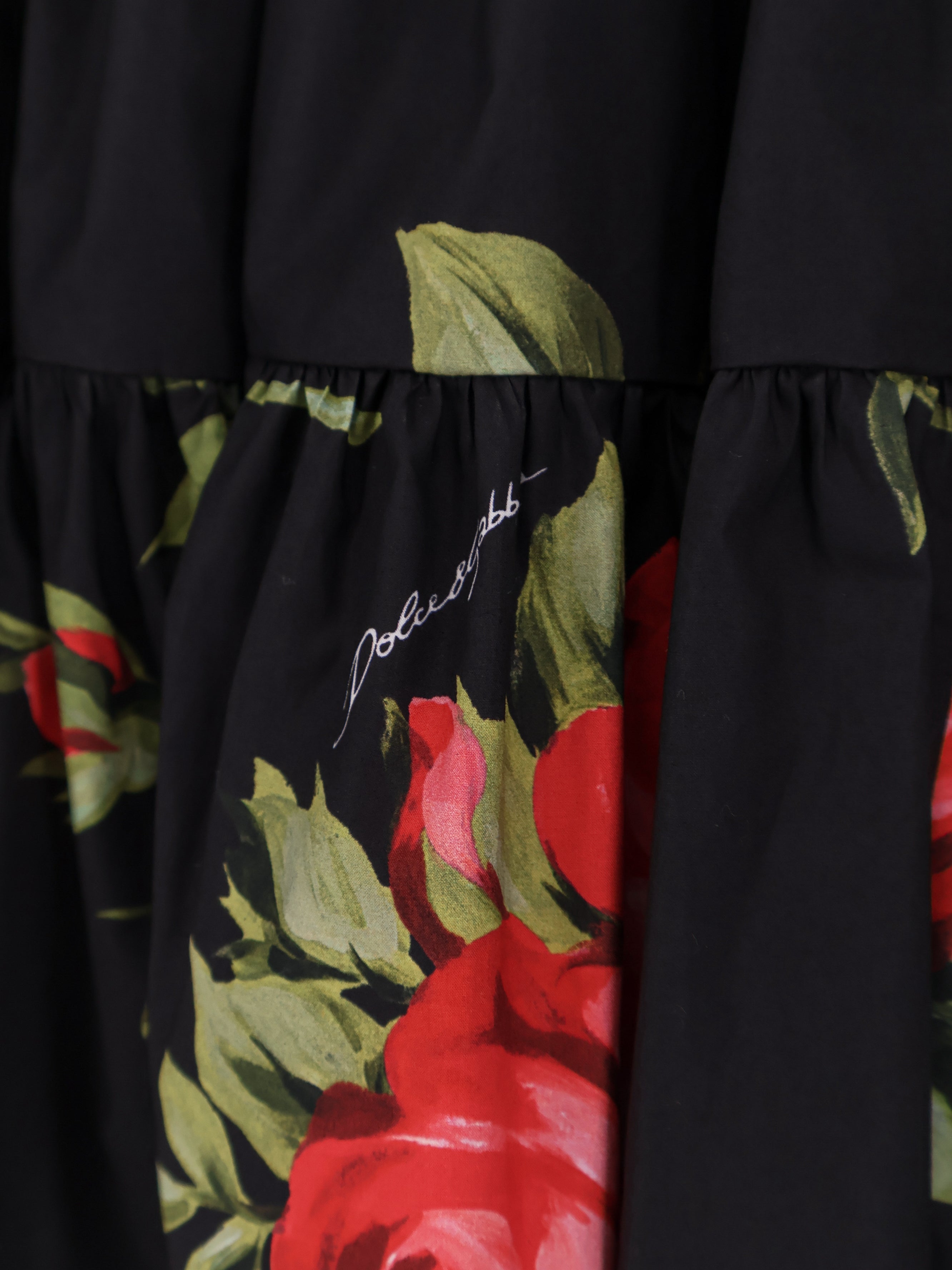Dolce & Gabbana Cotton Skirt With Iconic Print