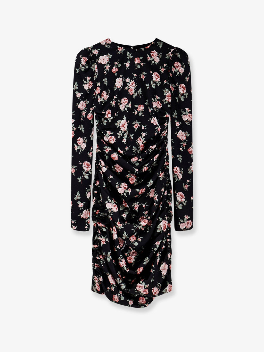 Dolce & Gabbana Stretch Silk Mini Dress With Iconic Print