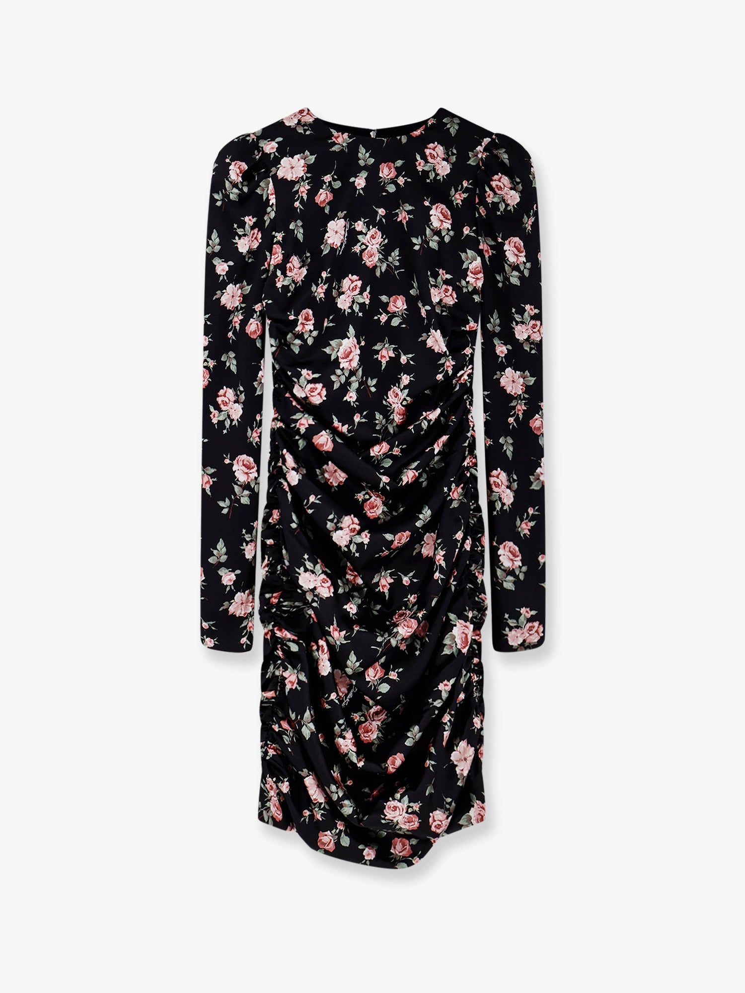 Dolce & Gabbana Stretch Silk Mini Dress With Iconic Print