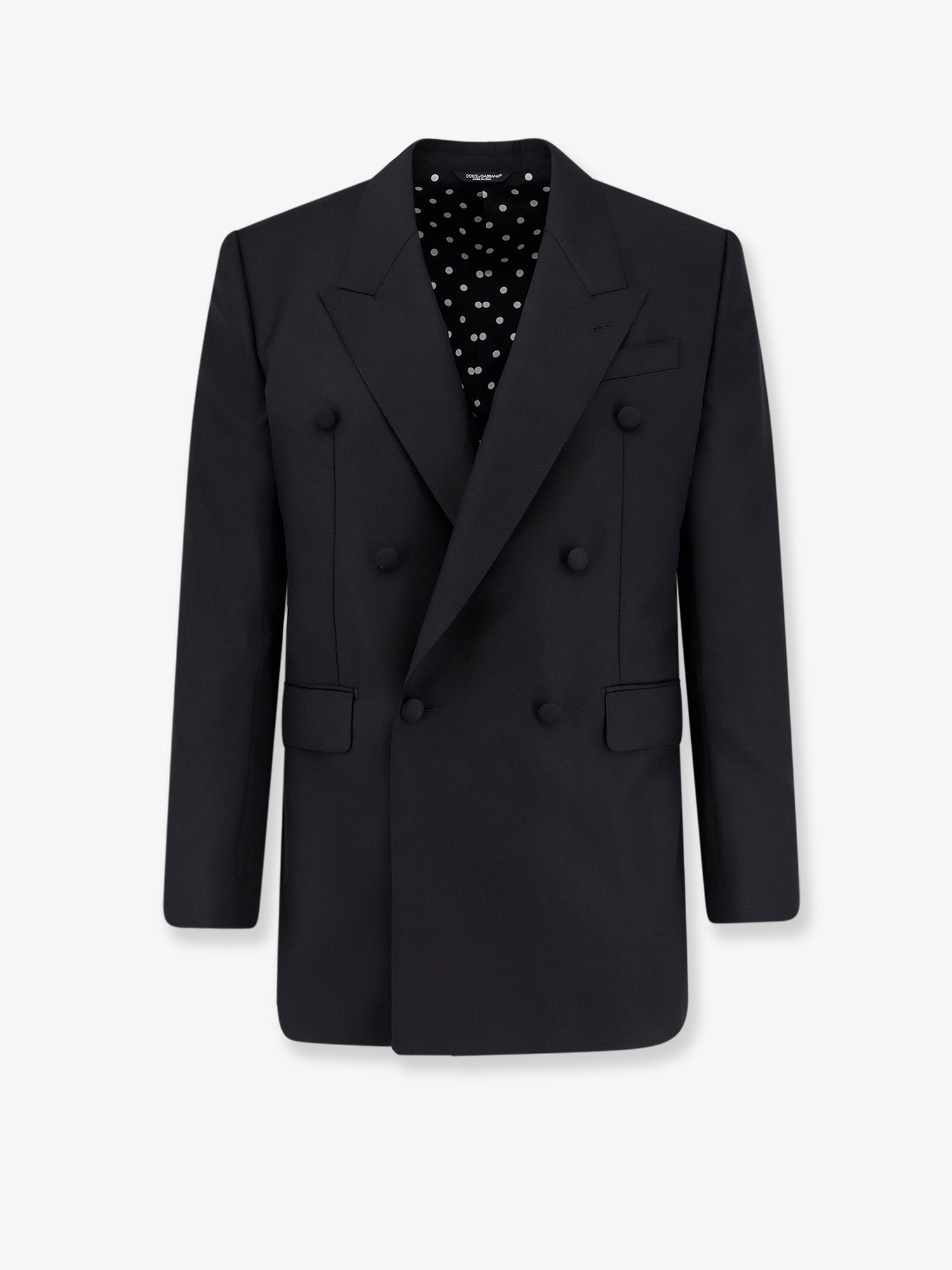 Dolce & Gabbana Double-Breasted Virgin Wool Blazer