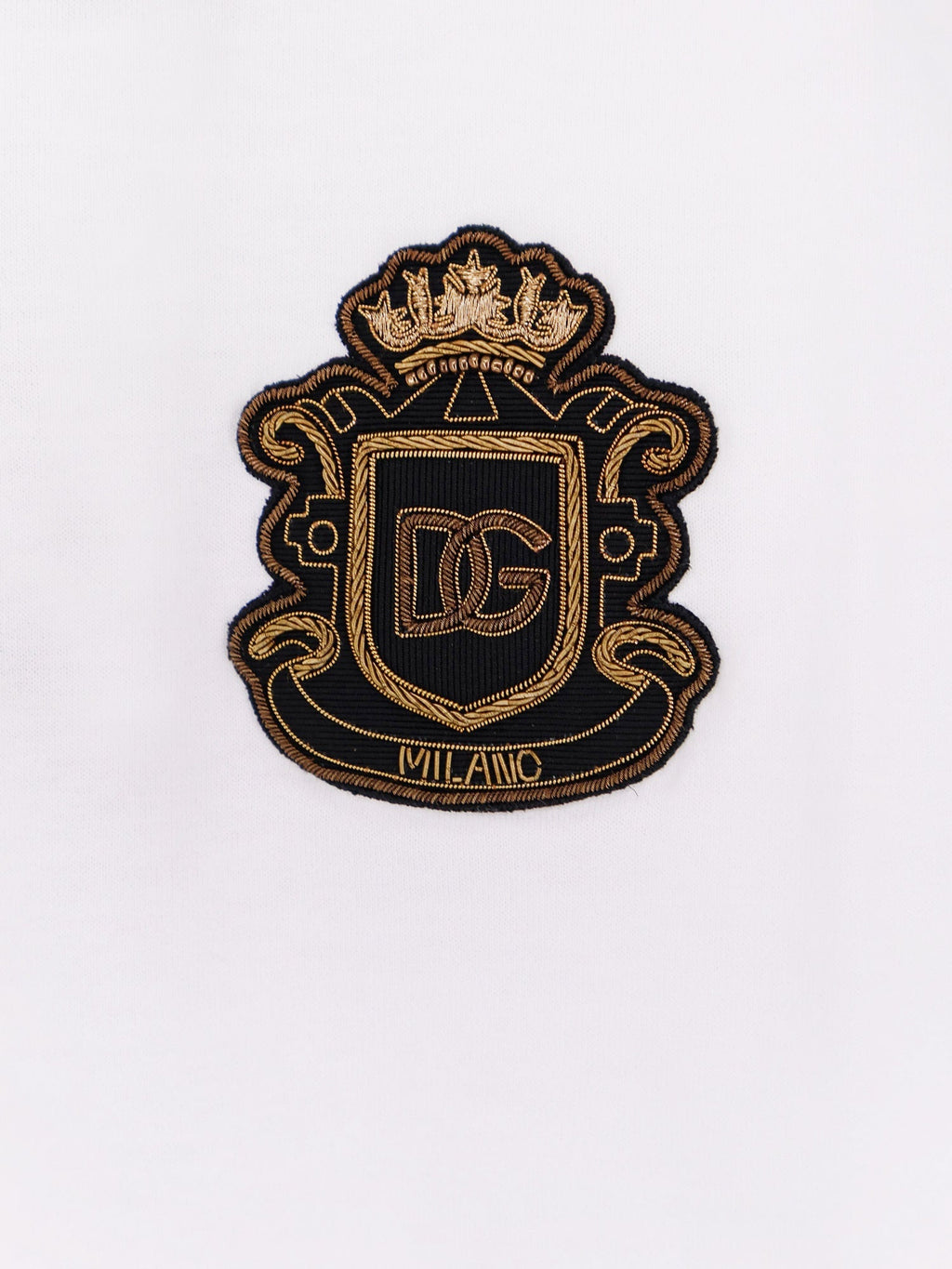 Dolce & Gabbana Cotton T-Shirt With Iconic Logo Patch