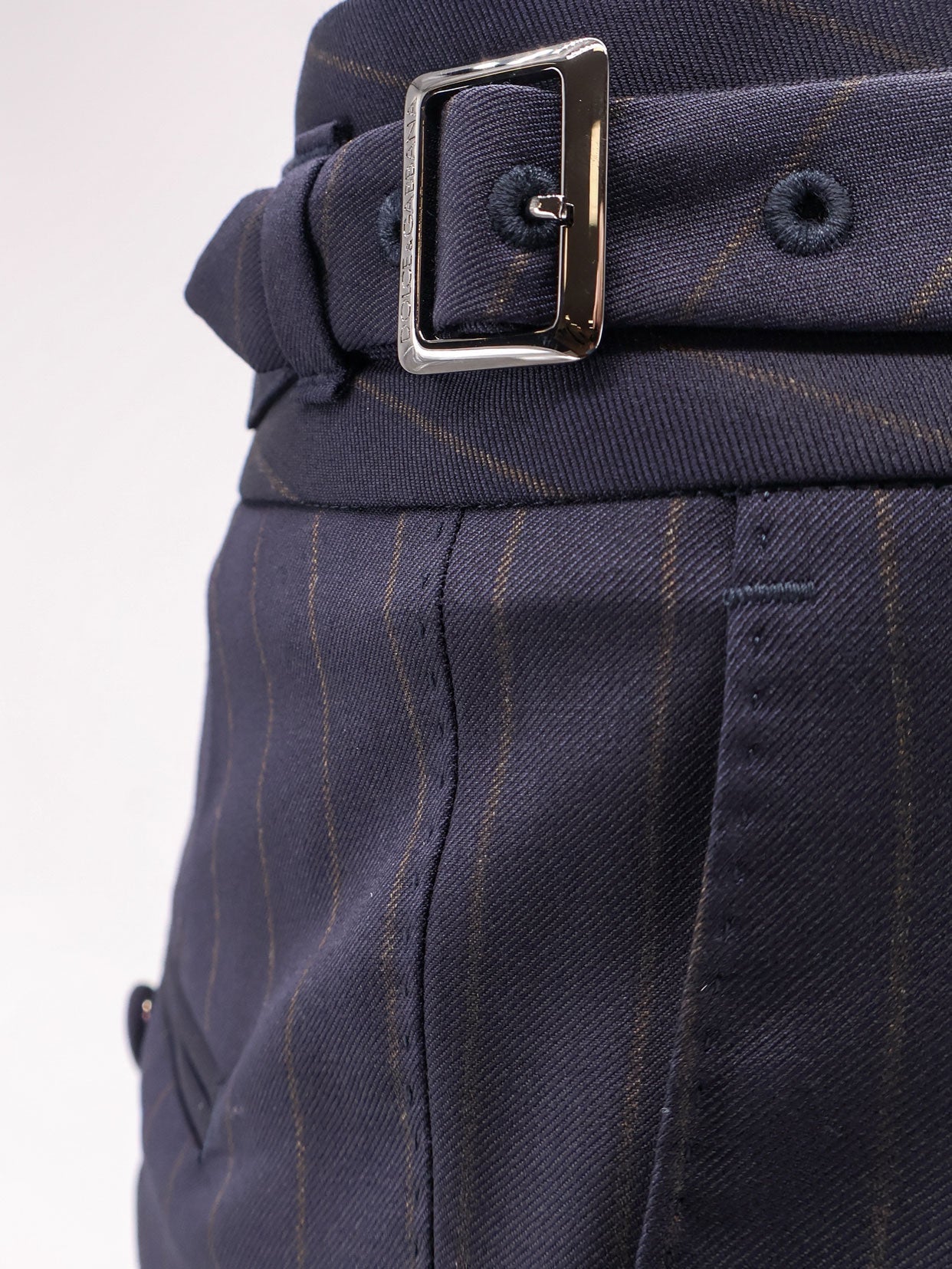 Dolce & Gabbana Virgin Wool Trousers With Pinces