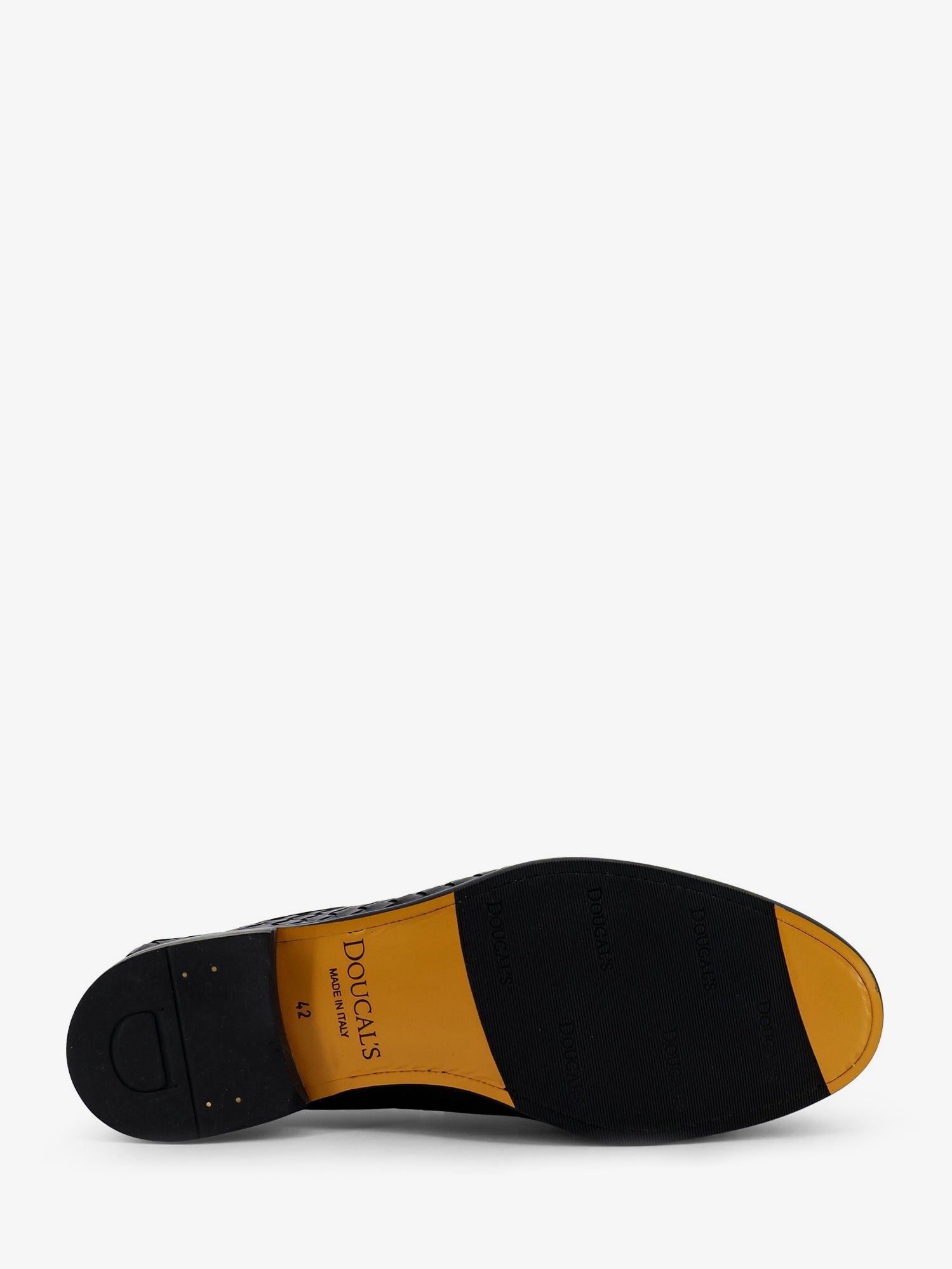 Doucal'S Adler Leather Loafers With Woven Pattern