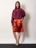 Dries Van Noten Catya Cotton Shirt With Crushed Stripe Print