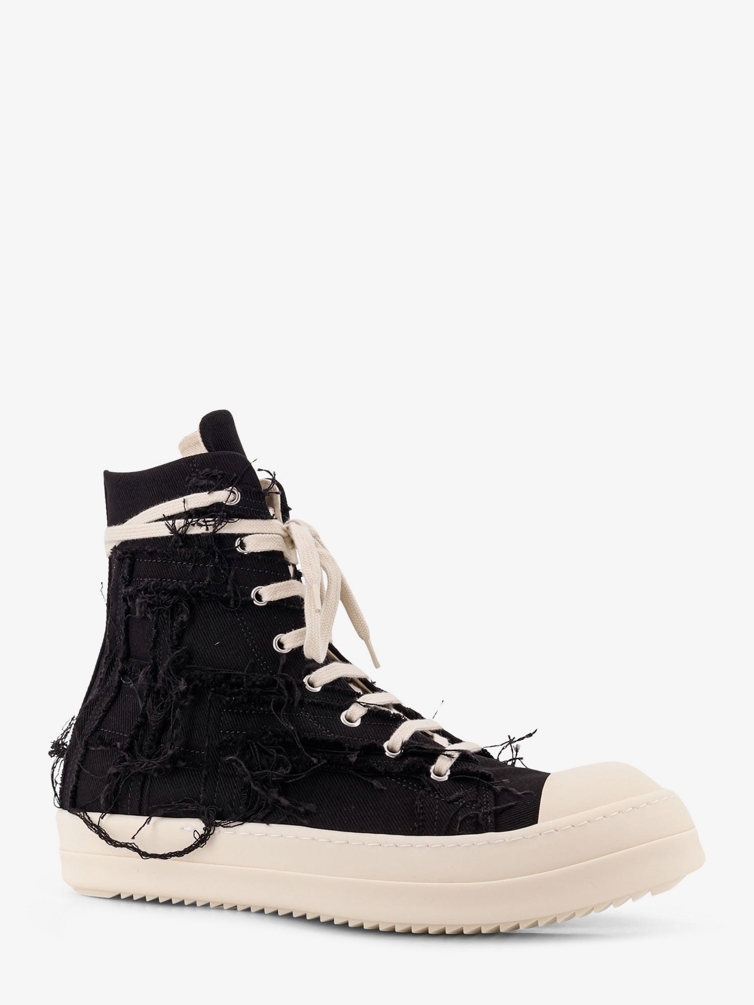 Drkshdw Destroyed Effect Denim Sneakers