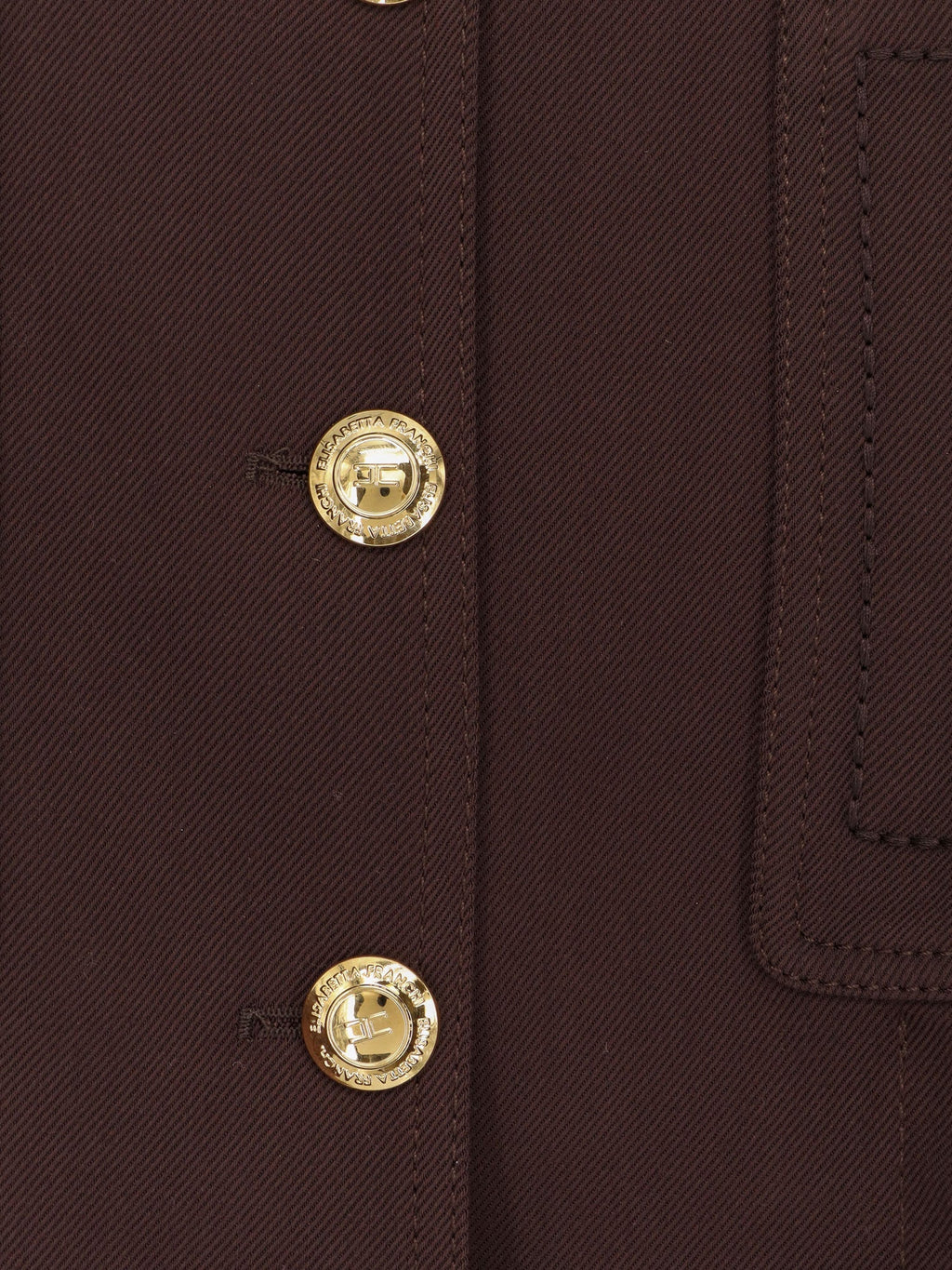 Elisabetta Franchi Cropped Viscose Jacket