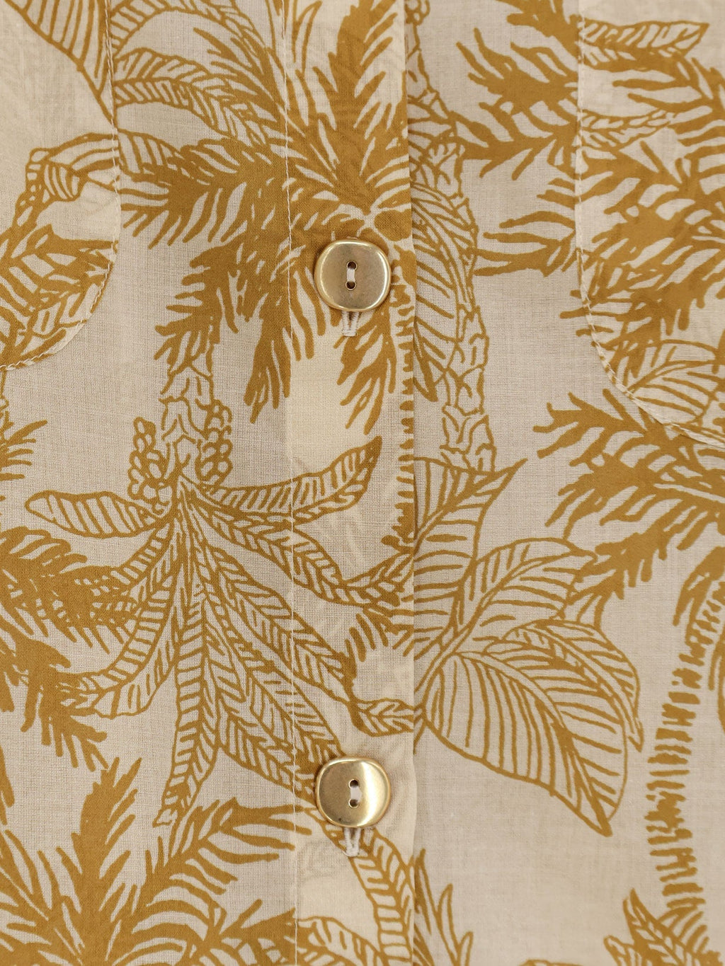 Eres Long Panama Cotton Shirt With Printed Pattern