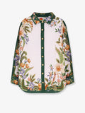 Farm Rio Linen And Viscose Shirt With Floral Pattern