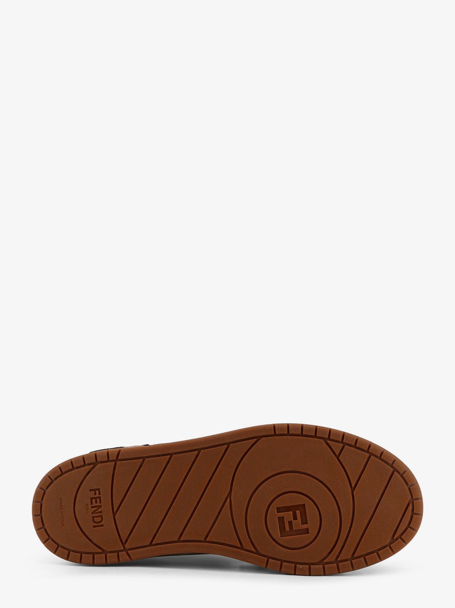 Fendi Fendi Leather Sneakers With Suede Inserts