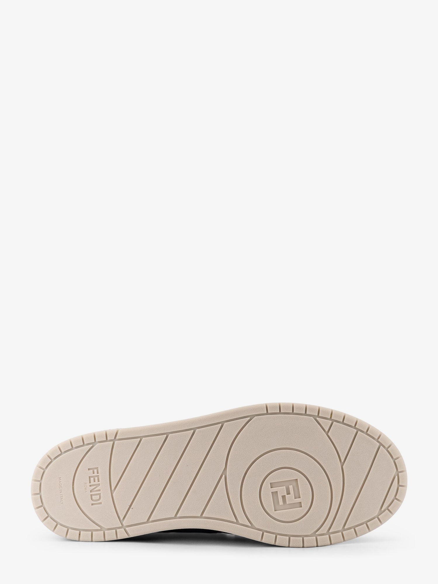 Fendi Match Leather Sneakers With Suede Inserts