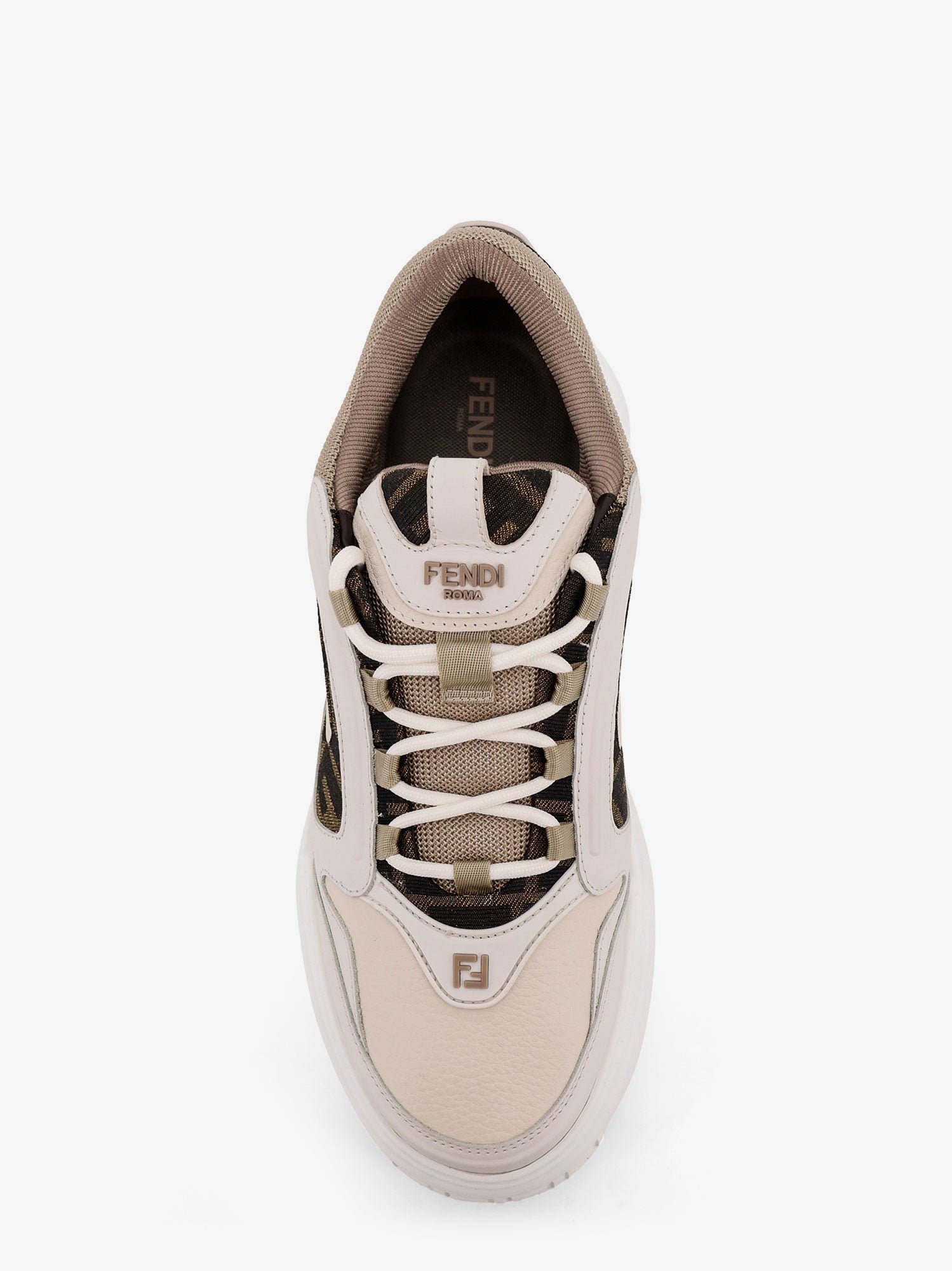 Fendi Fendi Force Leather Sneakers