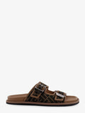 Fendi Feel Sandals In Ff Jacquard Fabric