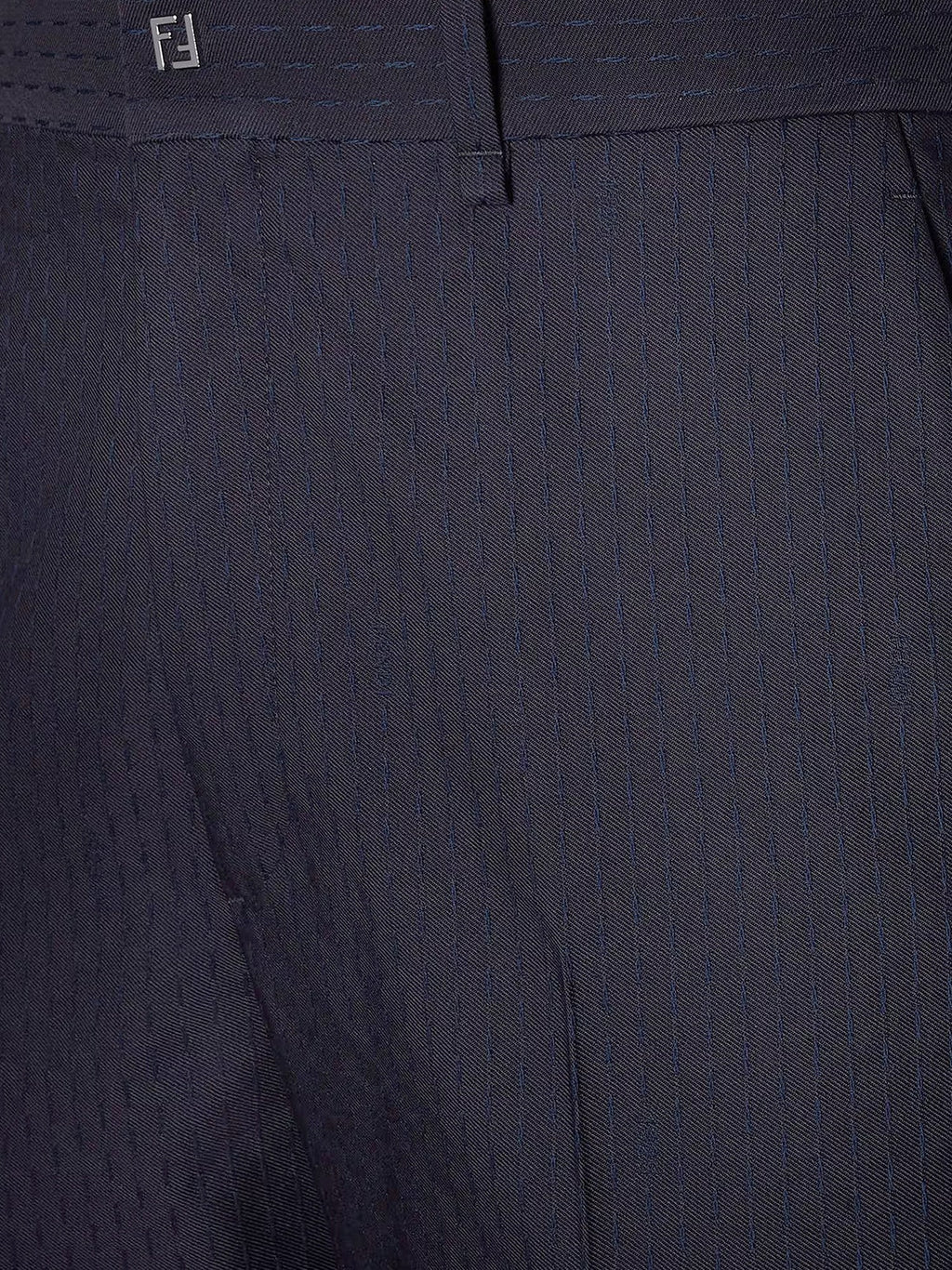 Fendi Trousers Wool Tonal Stitching