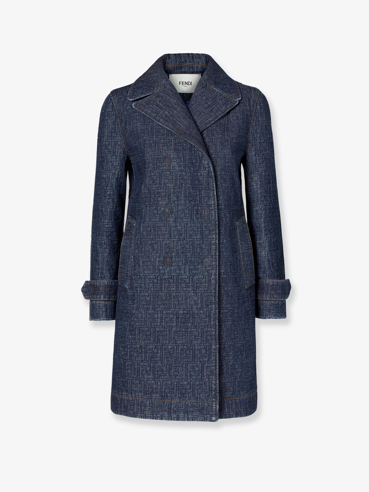 Fendi Ff Padded Denim Caban