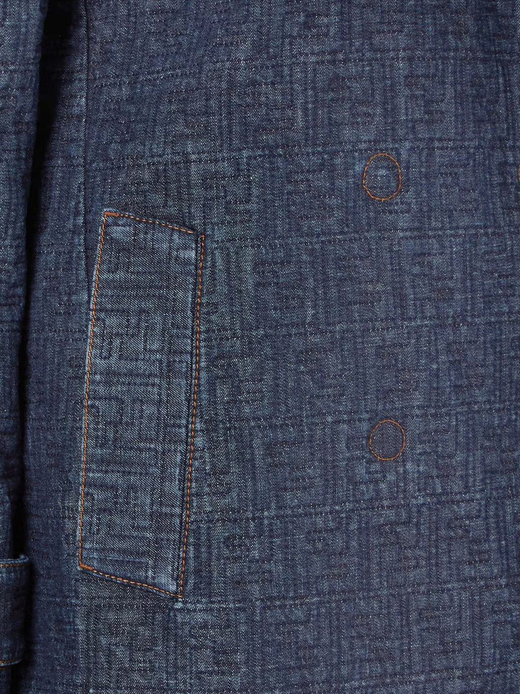 Fendi Ff Padded Denim Caban
