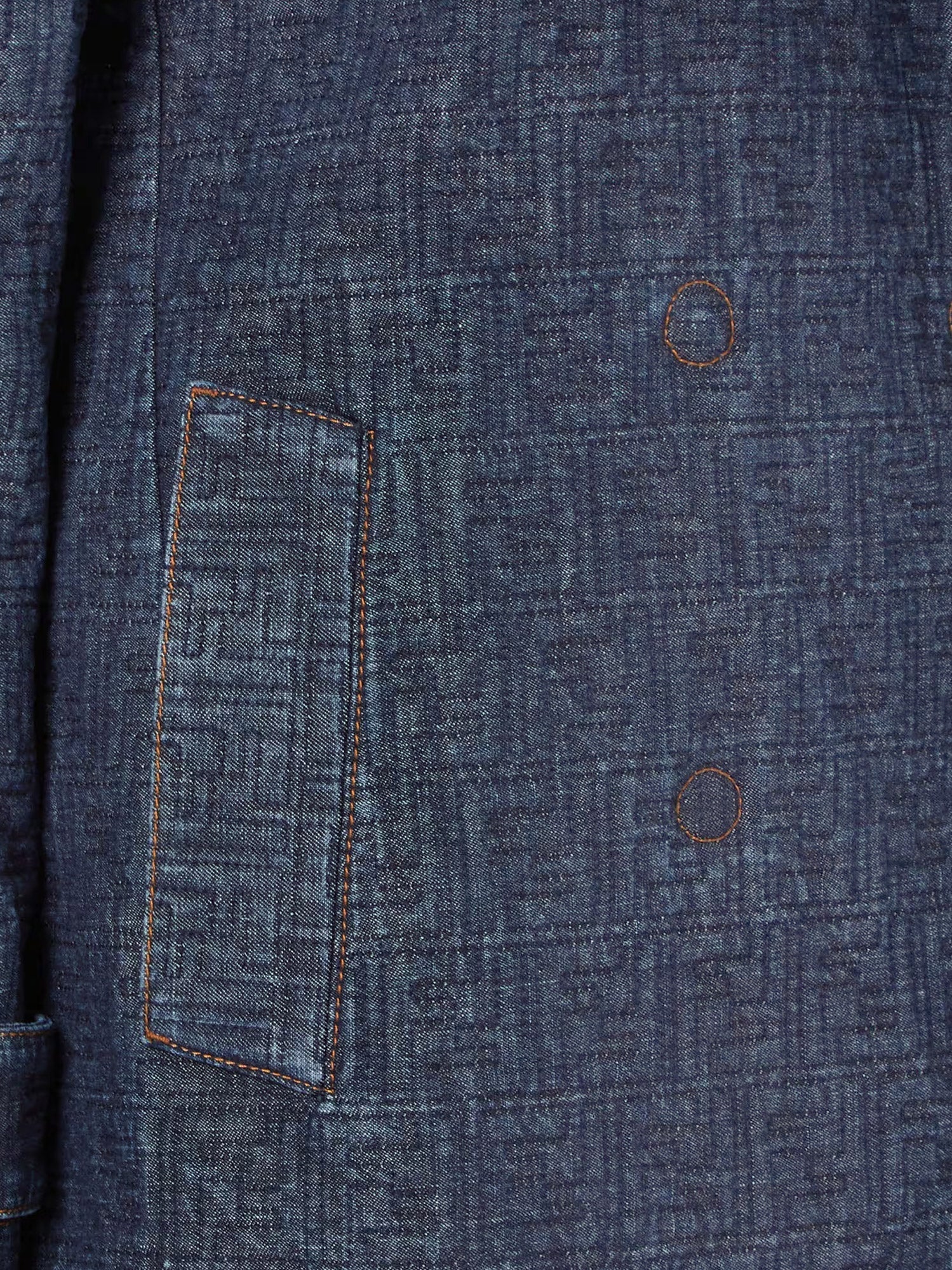 Fendi Ff Padded Denim Caban