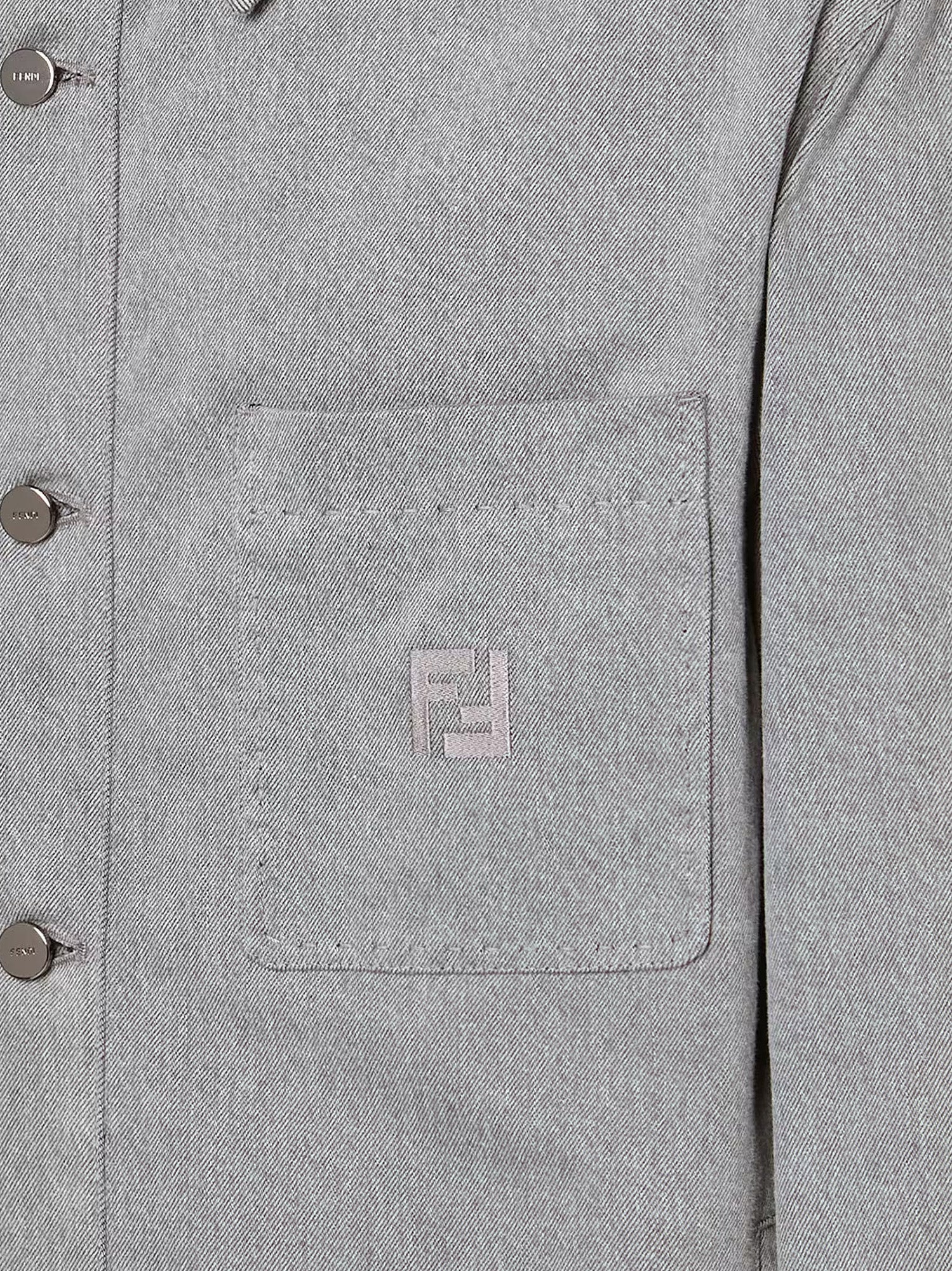 Fendi Jacket Denim Stone Bleached