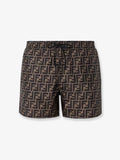 Fendi Ff Nylon Swim Trunks