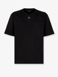 Fendi Cotton T-Shirt With Ff Detail