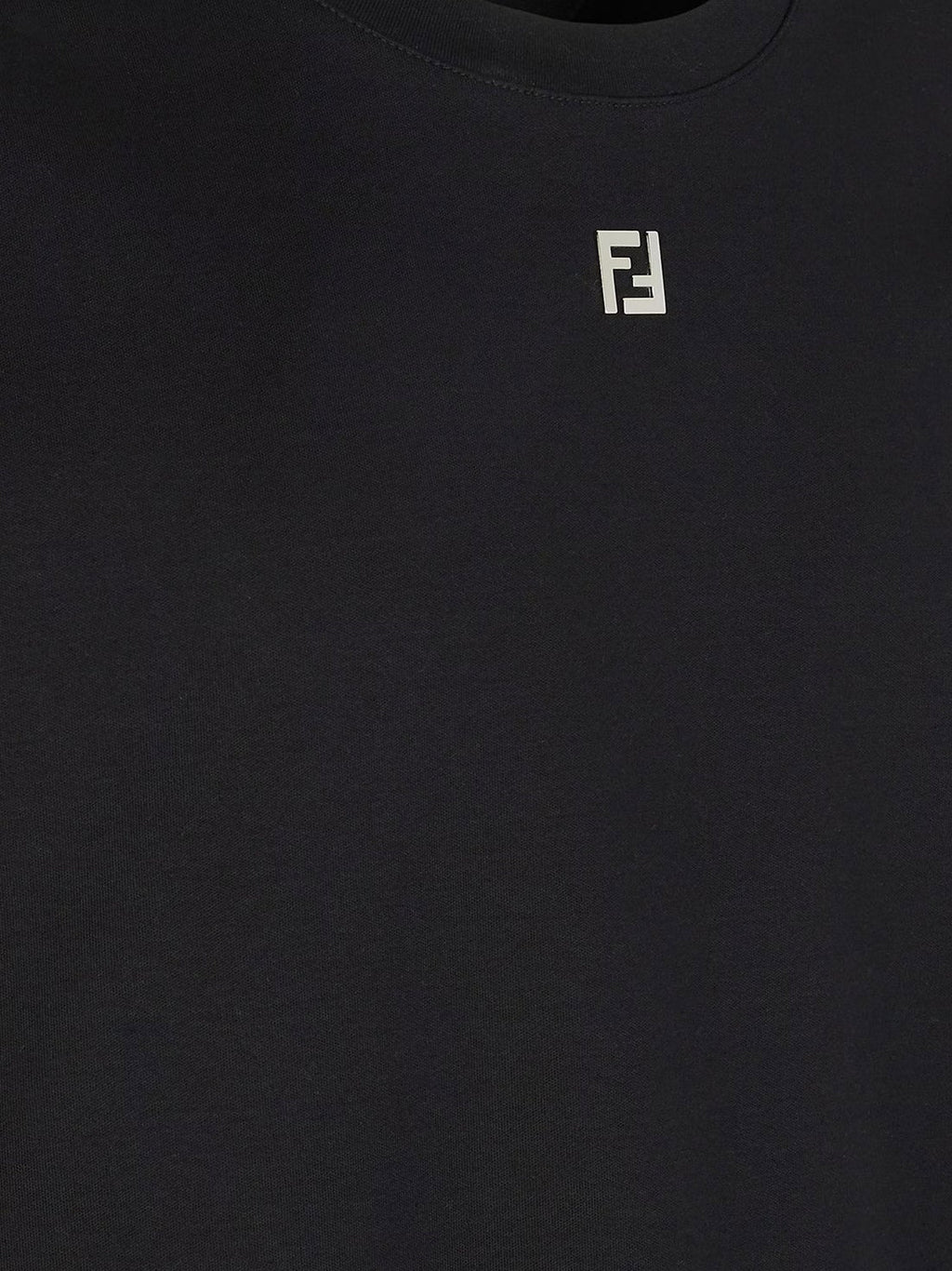 Fendi Cotton T-Shirt With Ff Detail