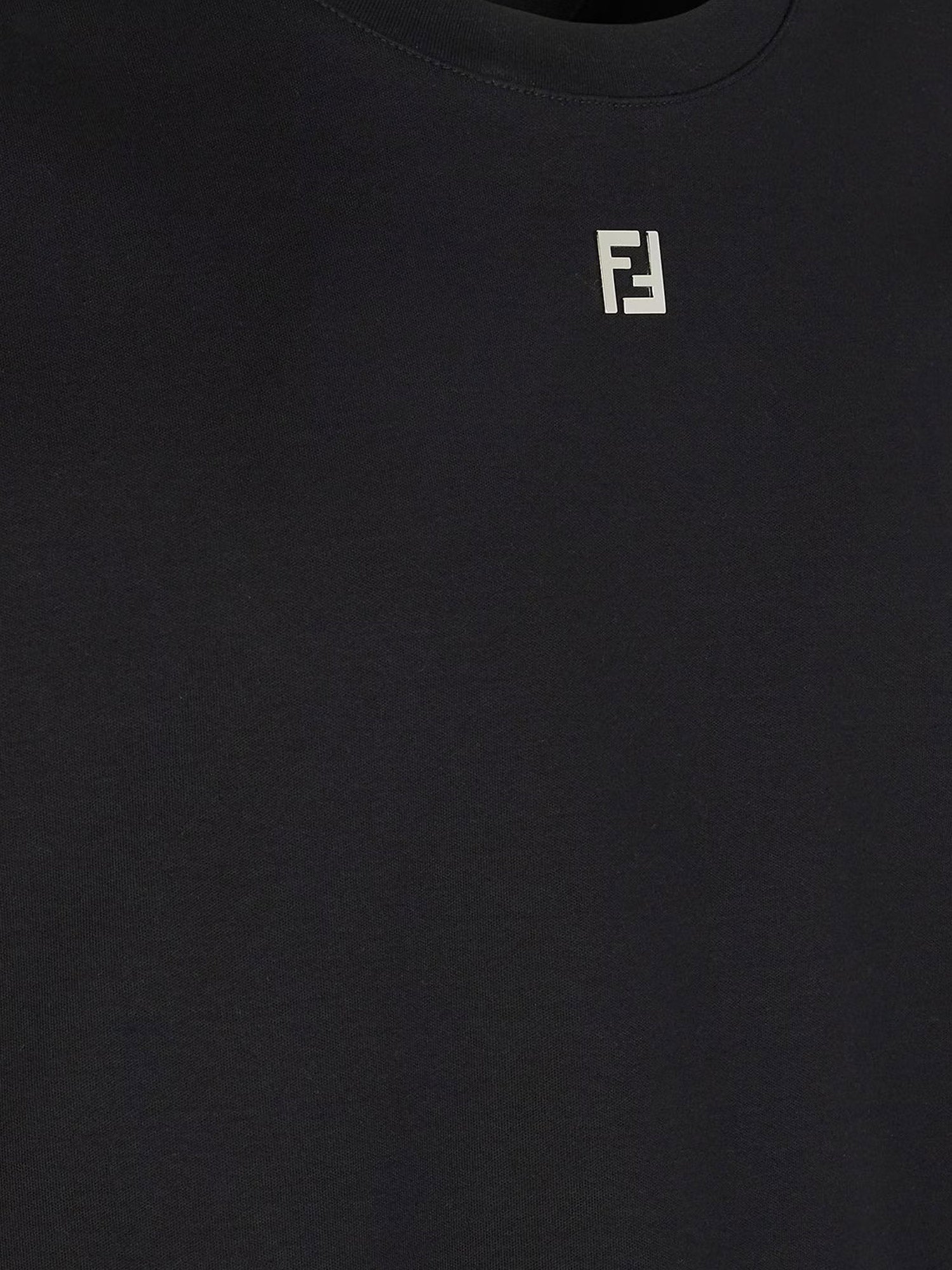 Fendi Cotton T-Shirt With Ff Detail