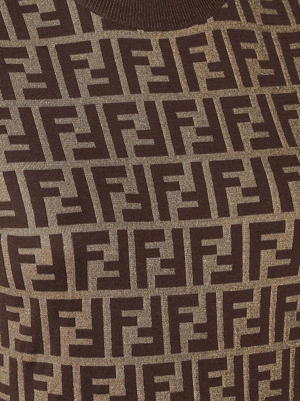 Fendi Ff Cotton Blend Dress