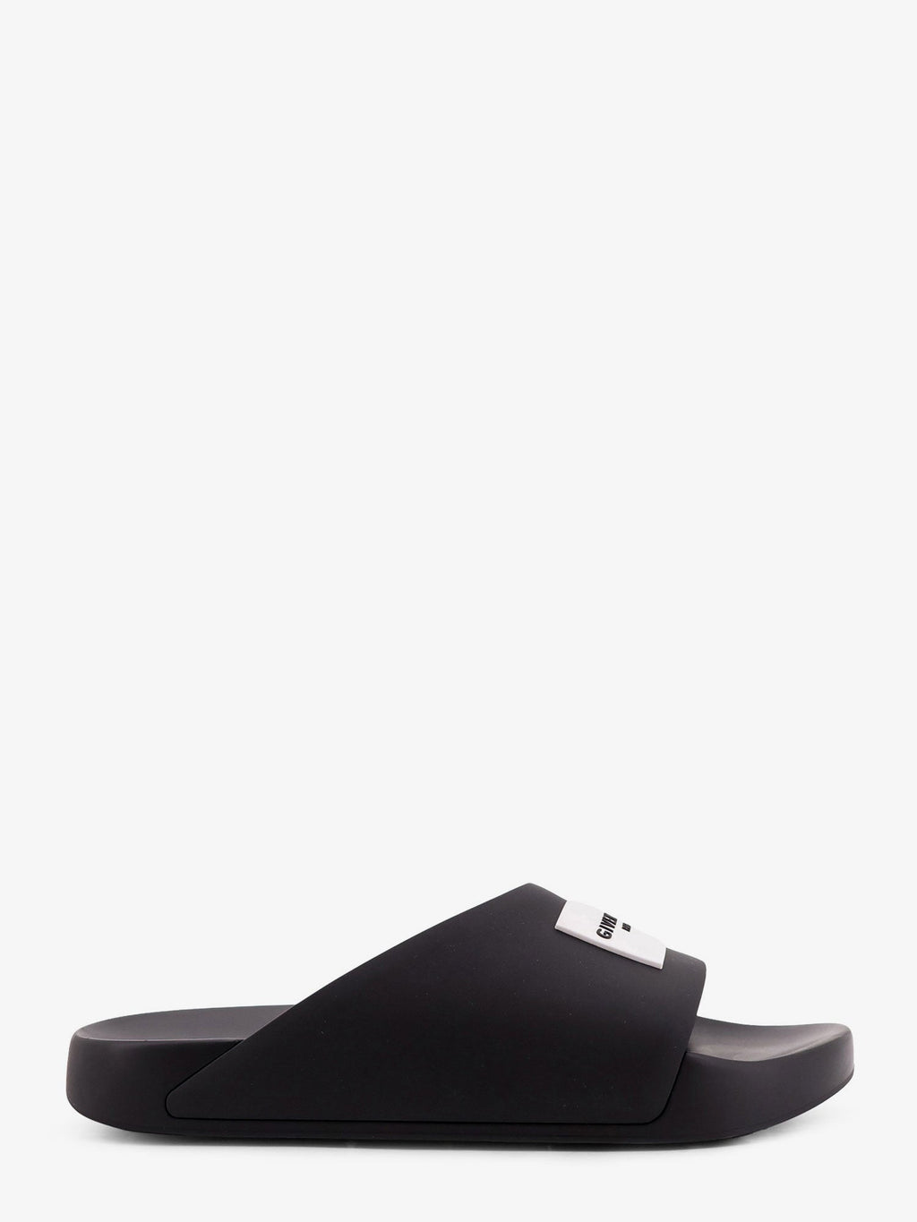 Givenchy Rubber Slide With Logo Lettering Patch