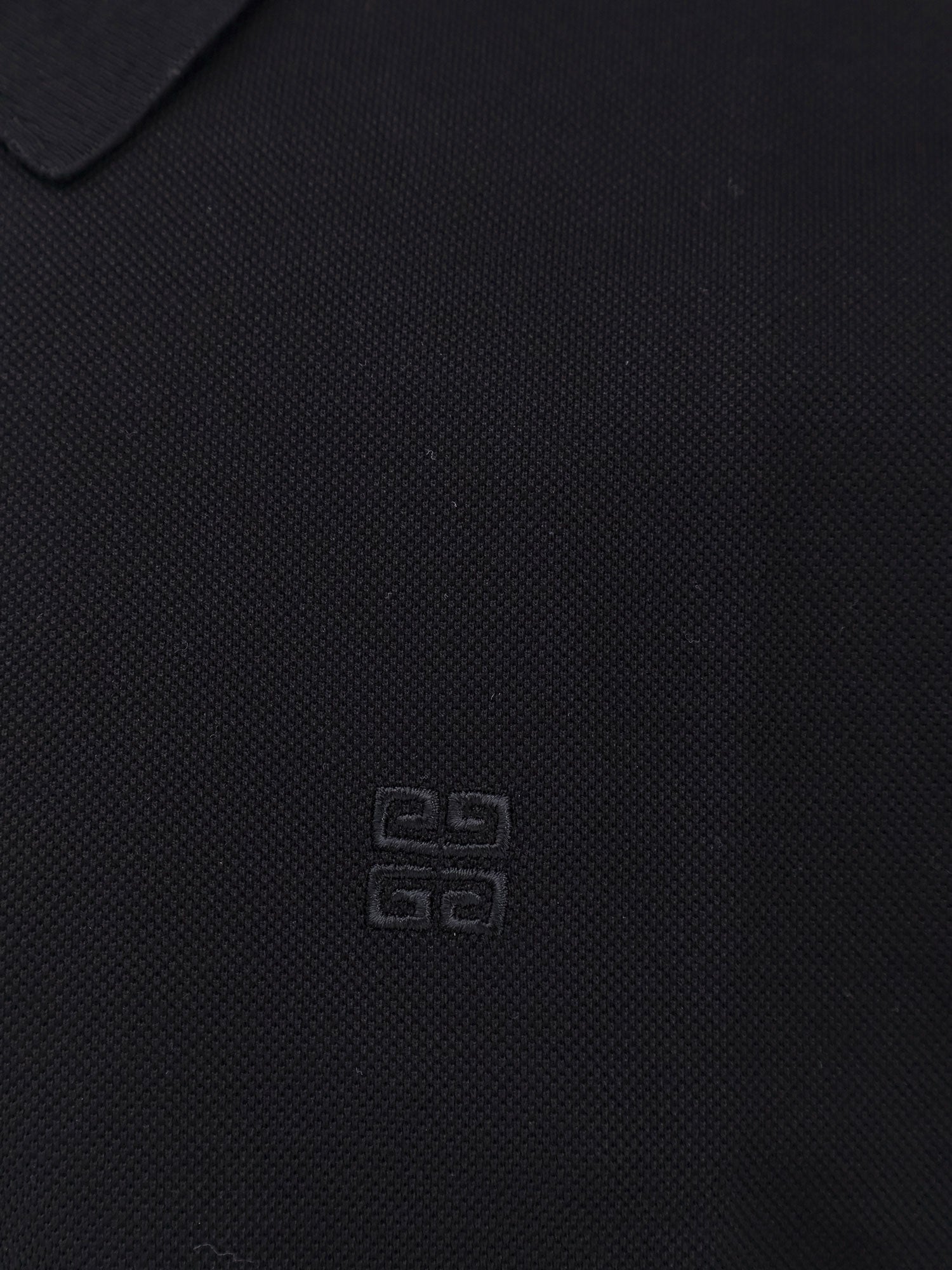 Givenchy PiquÃ© Cotton Polo Shirt With 4G Embroidery