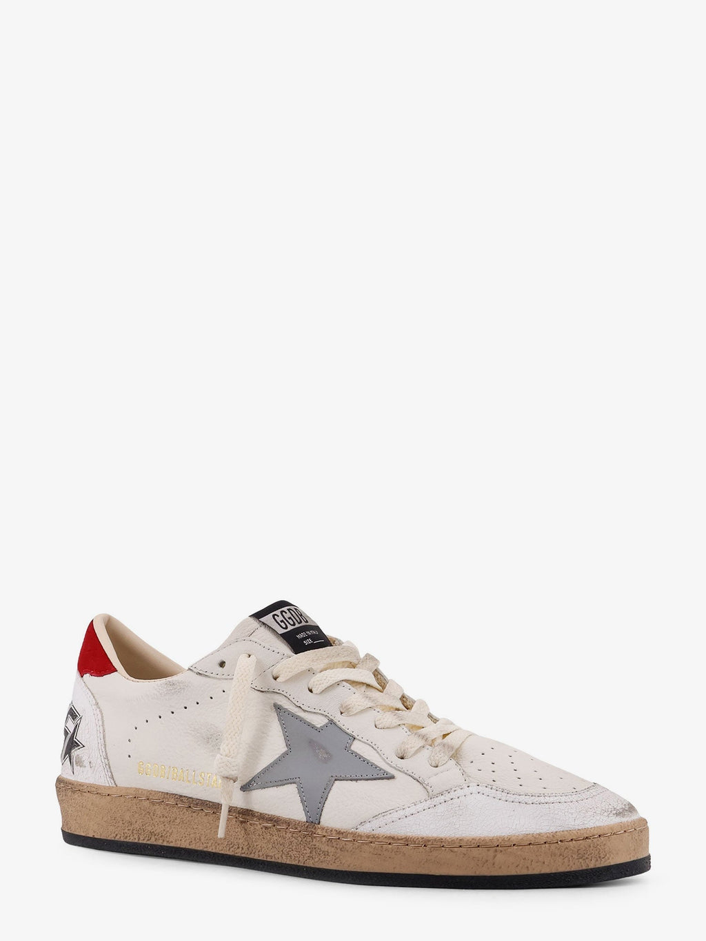 Golden Goose Deluxe Brand Ball Star Leather Sneakers With Side Logo