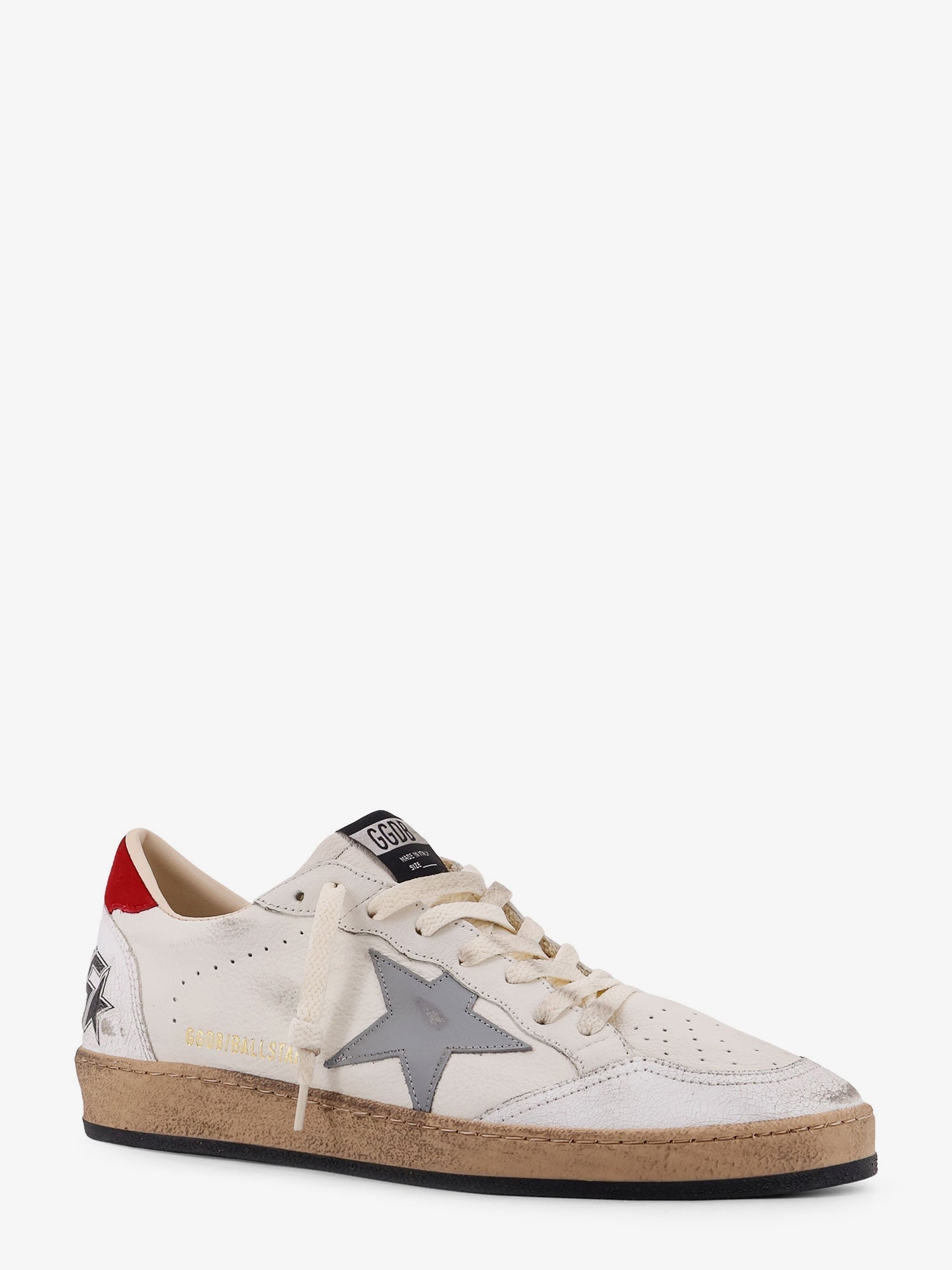Golden Goose Deluxe Brand Ball Star Leather Sneakers With Side Logo