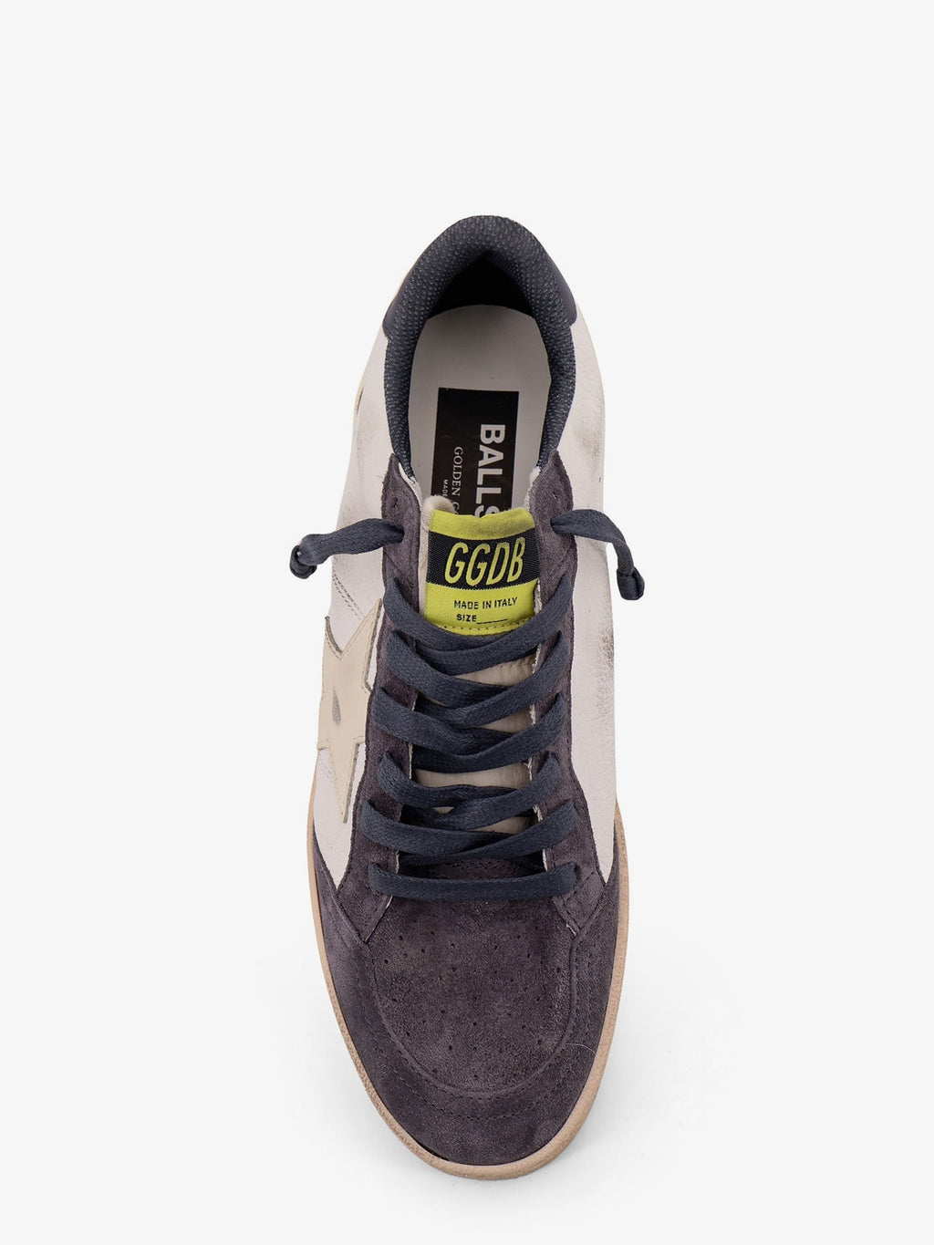 Golden Goose Deluxe Brand Ballstar Leather Sneakers And Suede With Side Logo