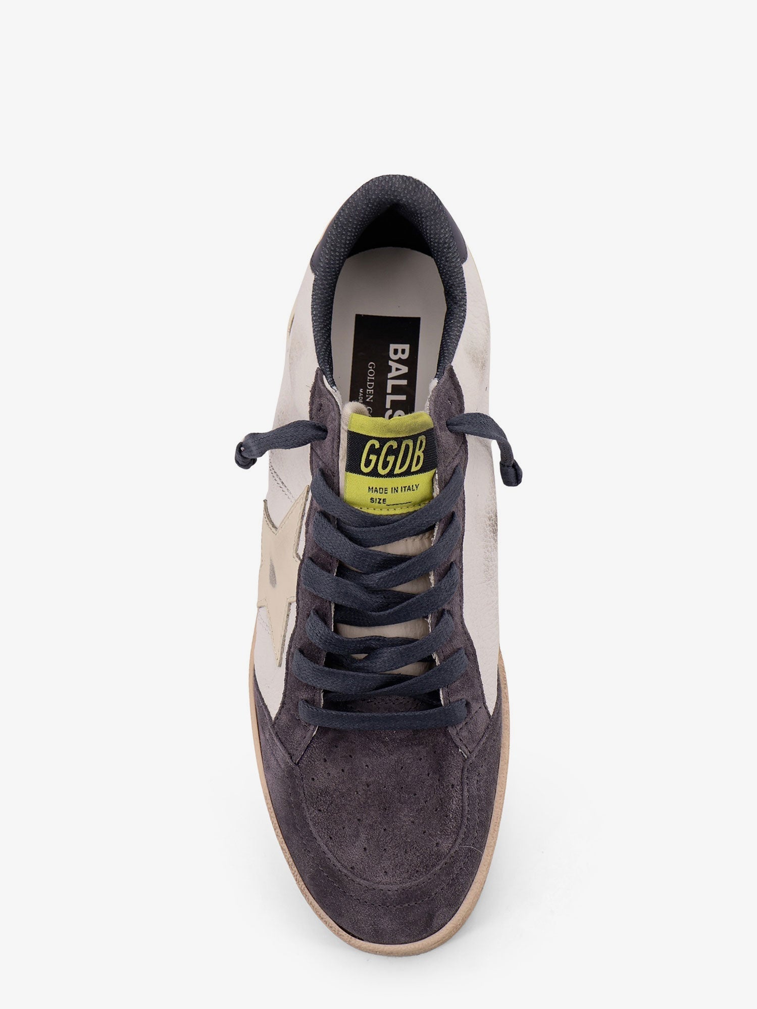 Golden Goose Deluxe Brand Ballstar Leather Sneakers And Suede With Side Logo