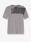 Golden Goose Deluxe Brand Cotton T-Shirt With Flag Print On The Front