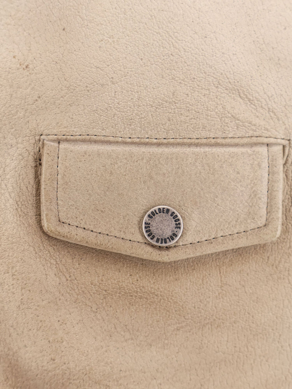 Golden Goose Deluxe Brand Phoebe Over Leather Jacket
