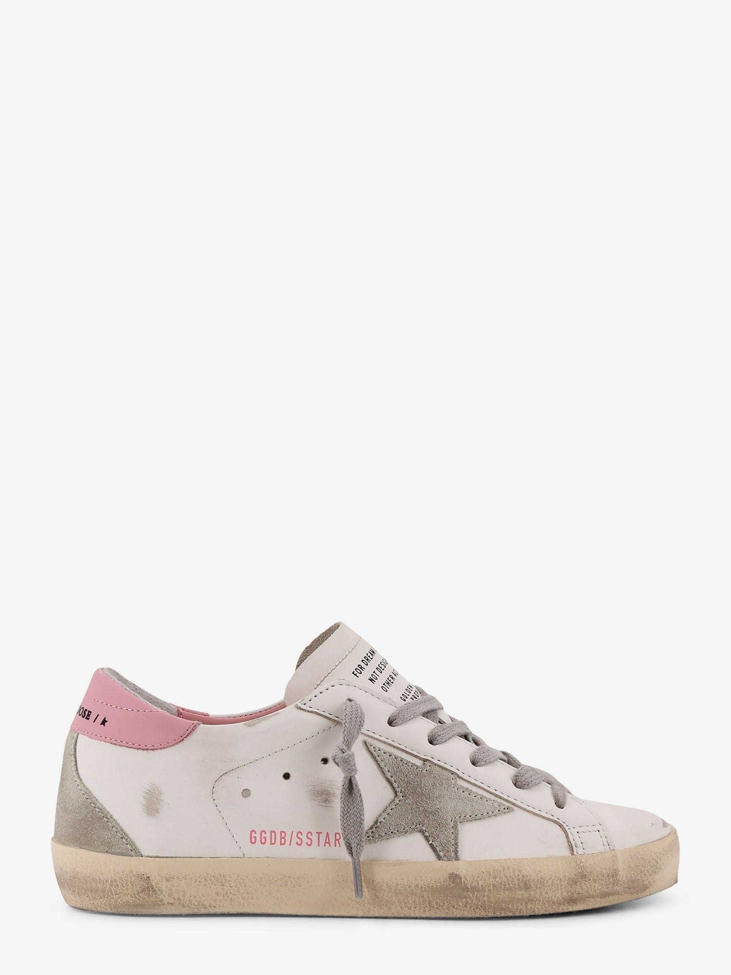 Golden Goose Deluxe Brand Super Star Leather Sneakers With Side Logo