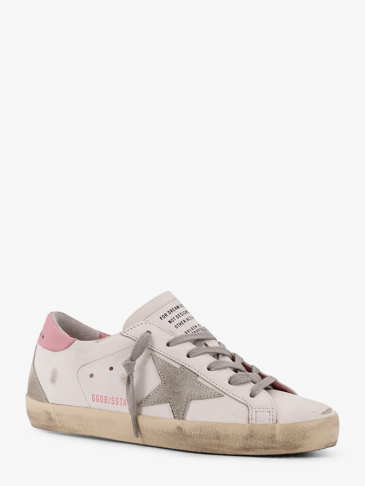 Golden Goose Deluxe Brand Super Star Leather Sneakers With Side Logo