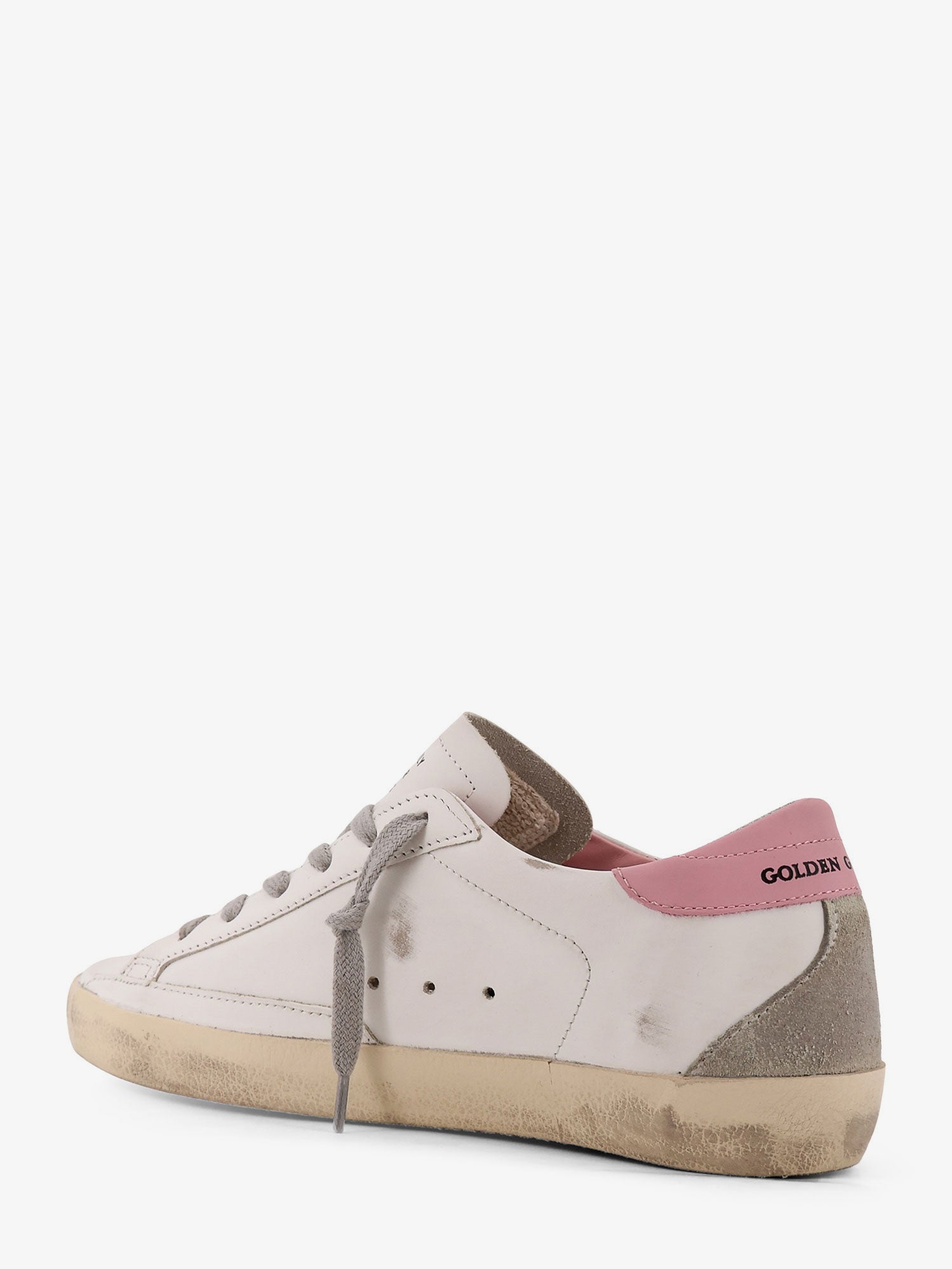 Golden Goose Deluxe Brand Super Star Leather Sneakers With Side Logo