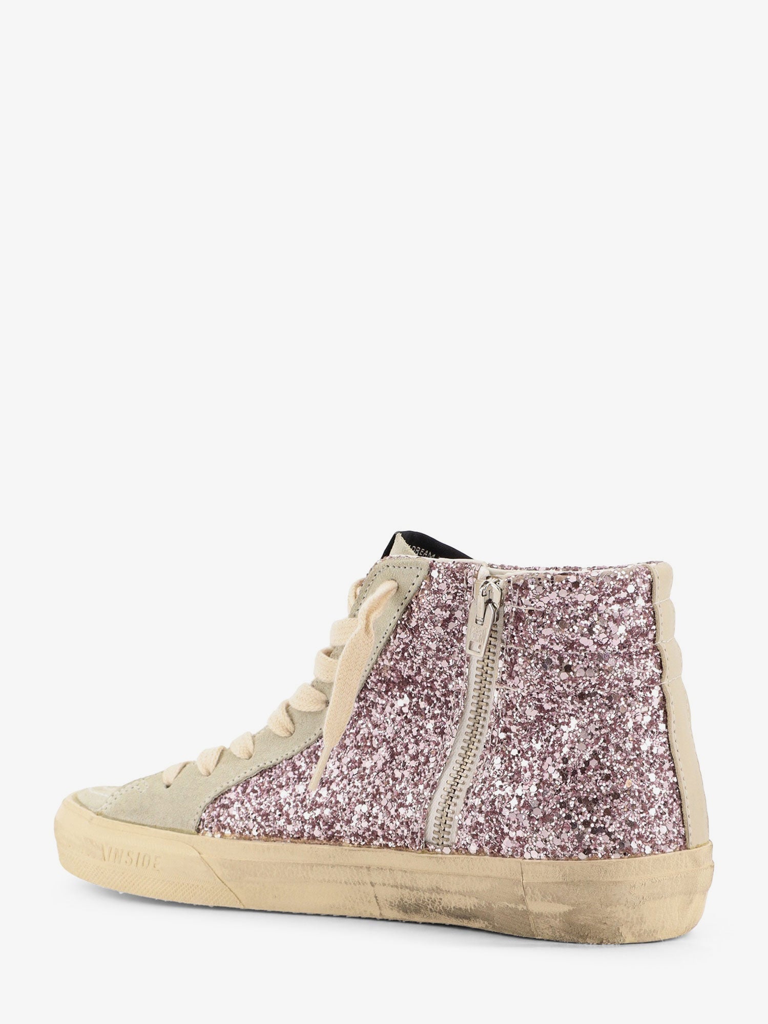 Golden Goose Deluxe Brand Leather Sneakers With All-Over Glitter Detail