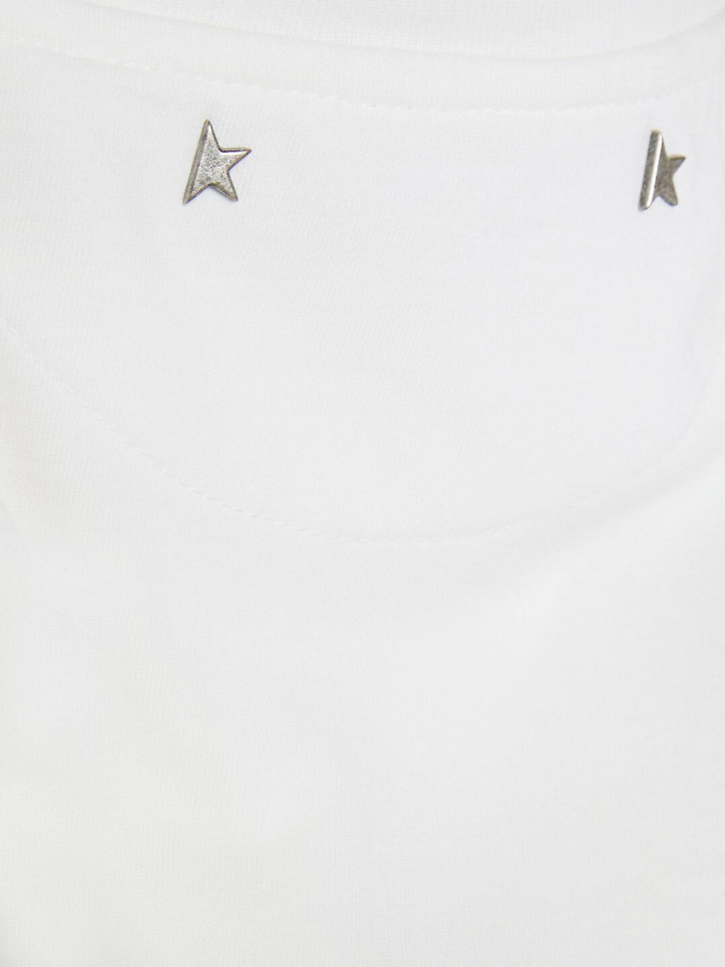 Golden Goose Deluxe Brand Cotton T-Shirt With Rhinestones