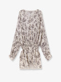 Golden Goose Deluxe Brand Short Cotton Dress With Floral Pattern