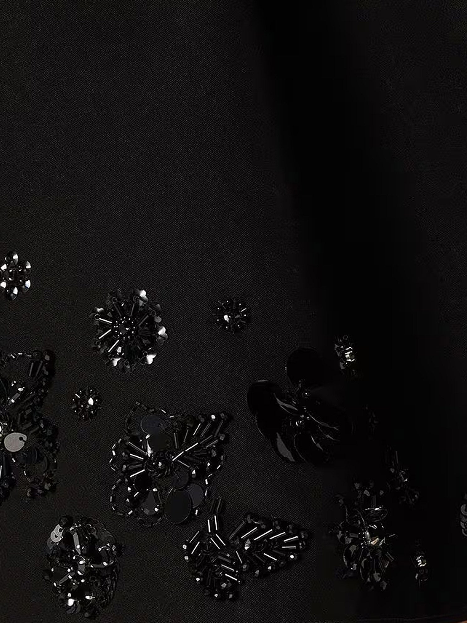 Golden Goose Deluxe Brand Cotton Blend Midi Skirt With Floral Sequin And Crystal Details
