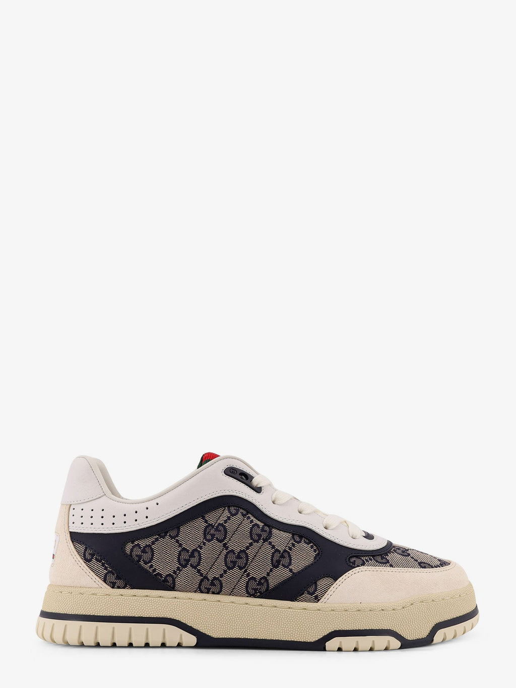 Gucci Re-Web Gg Original Fabric And Suede Sneakers