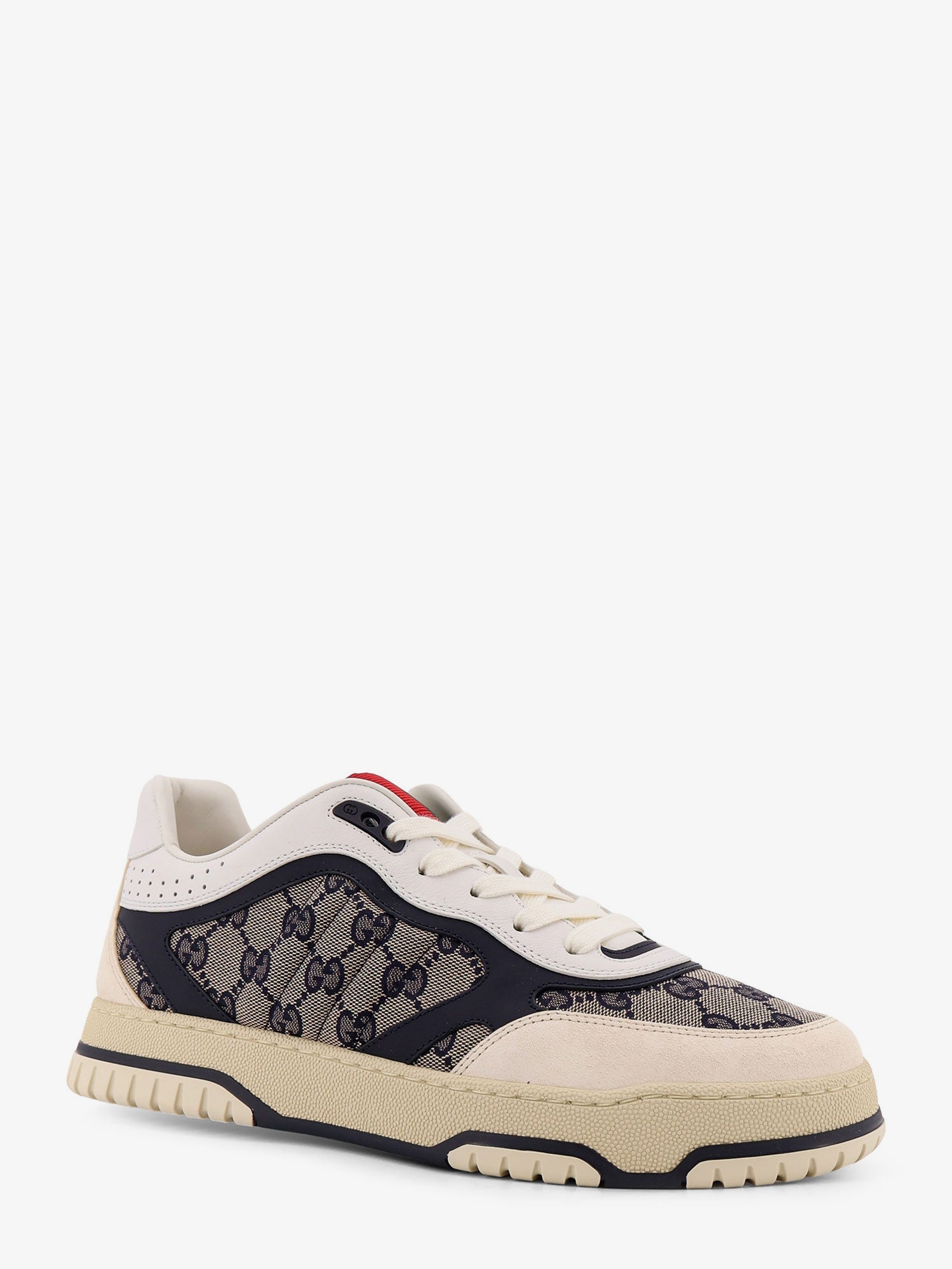 Gucci Re-Web Gg Original Fabric And Suede Sneakers
