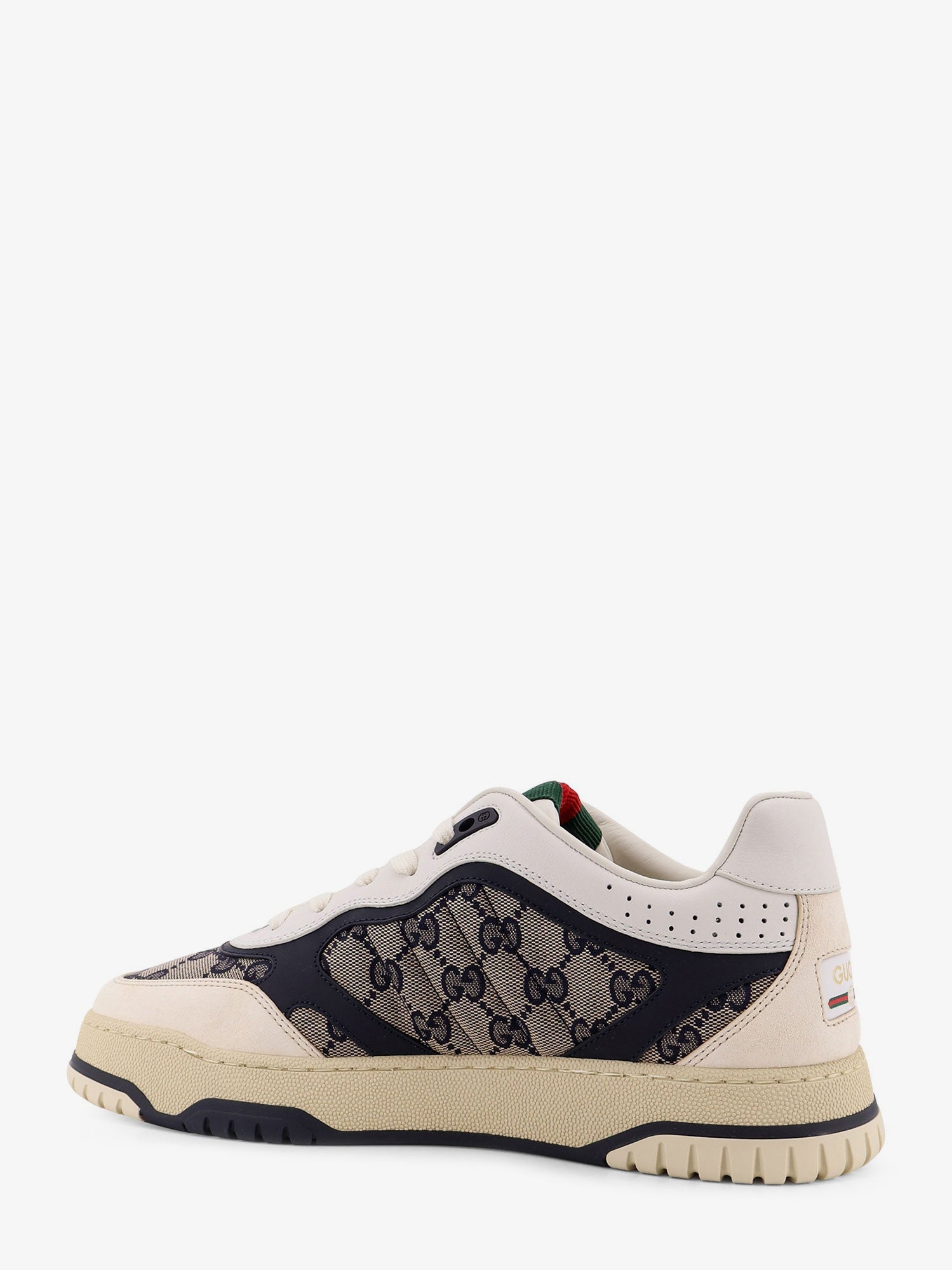 Gucci Re-Web Gg Original Fabric And Suede Sneakers