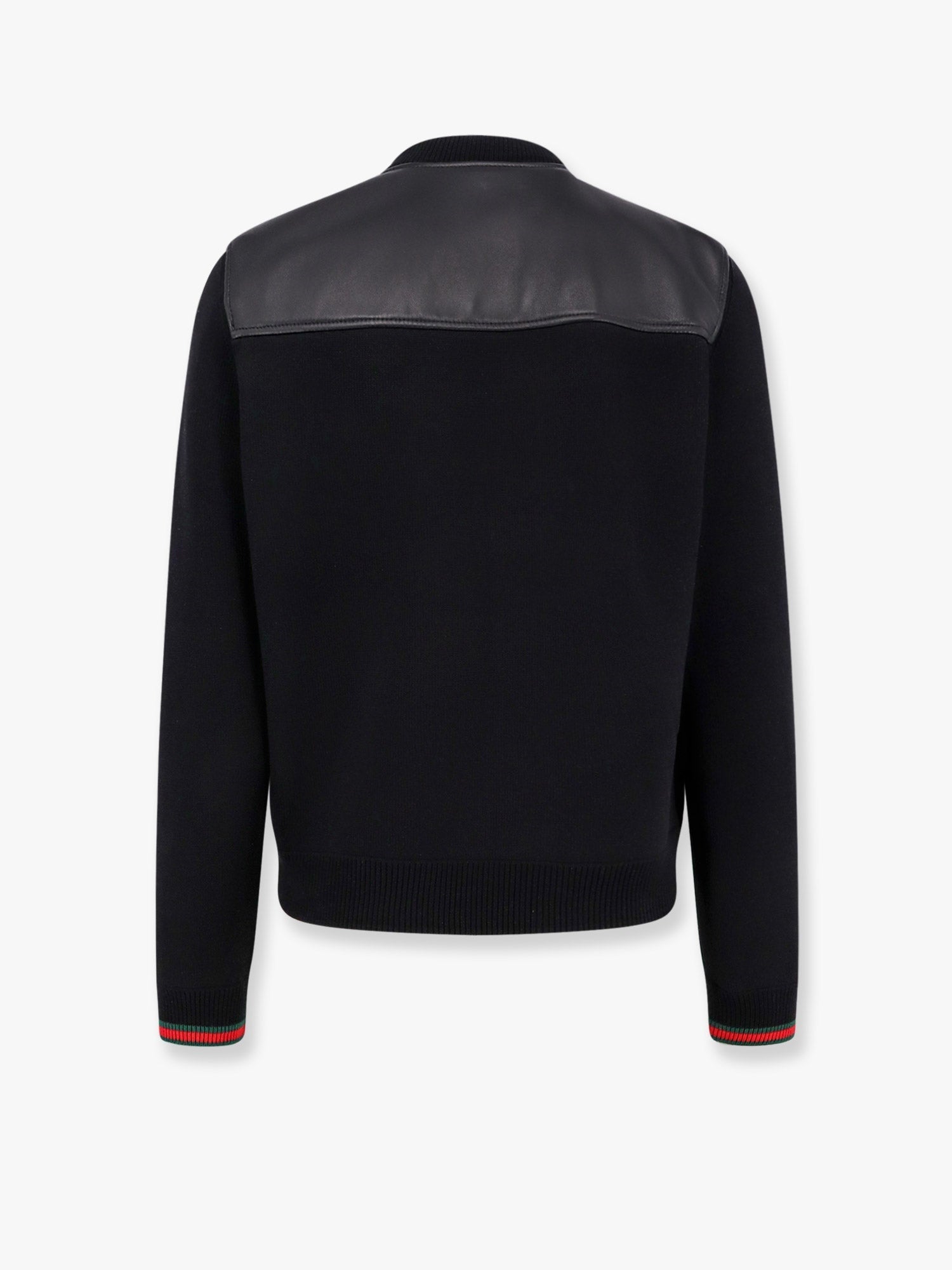 Gucci Leather And Wool Jacket