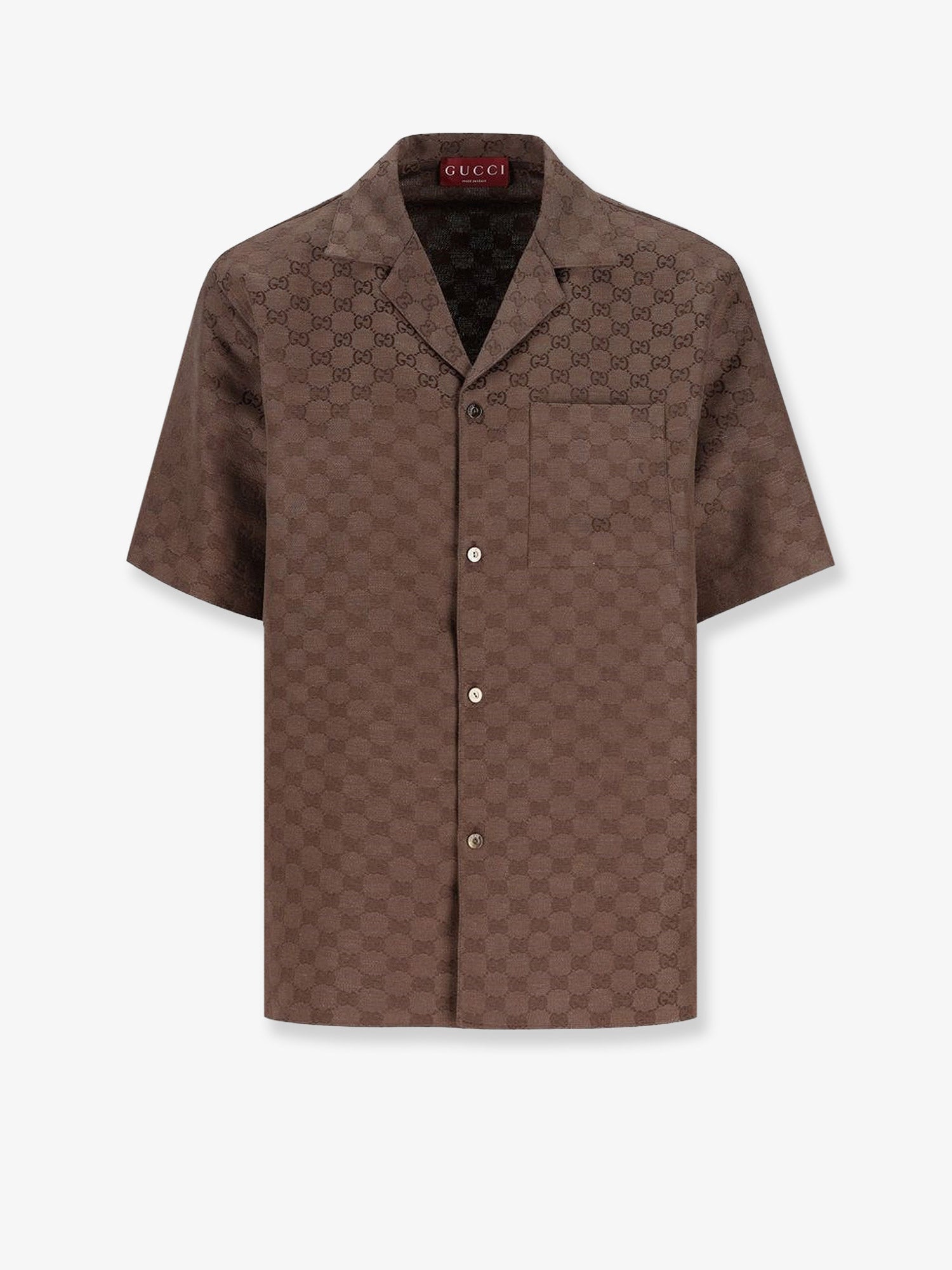Gucci Gg Linen Blend Shirt
