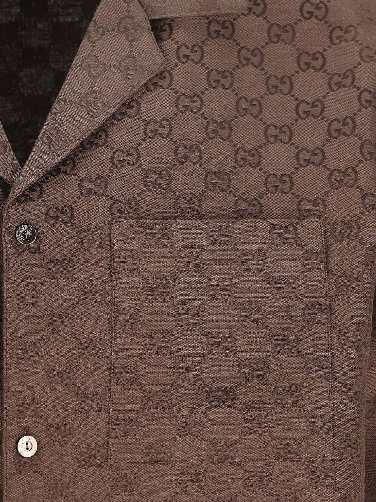 Gucci Gg Linen Blend Shirt